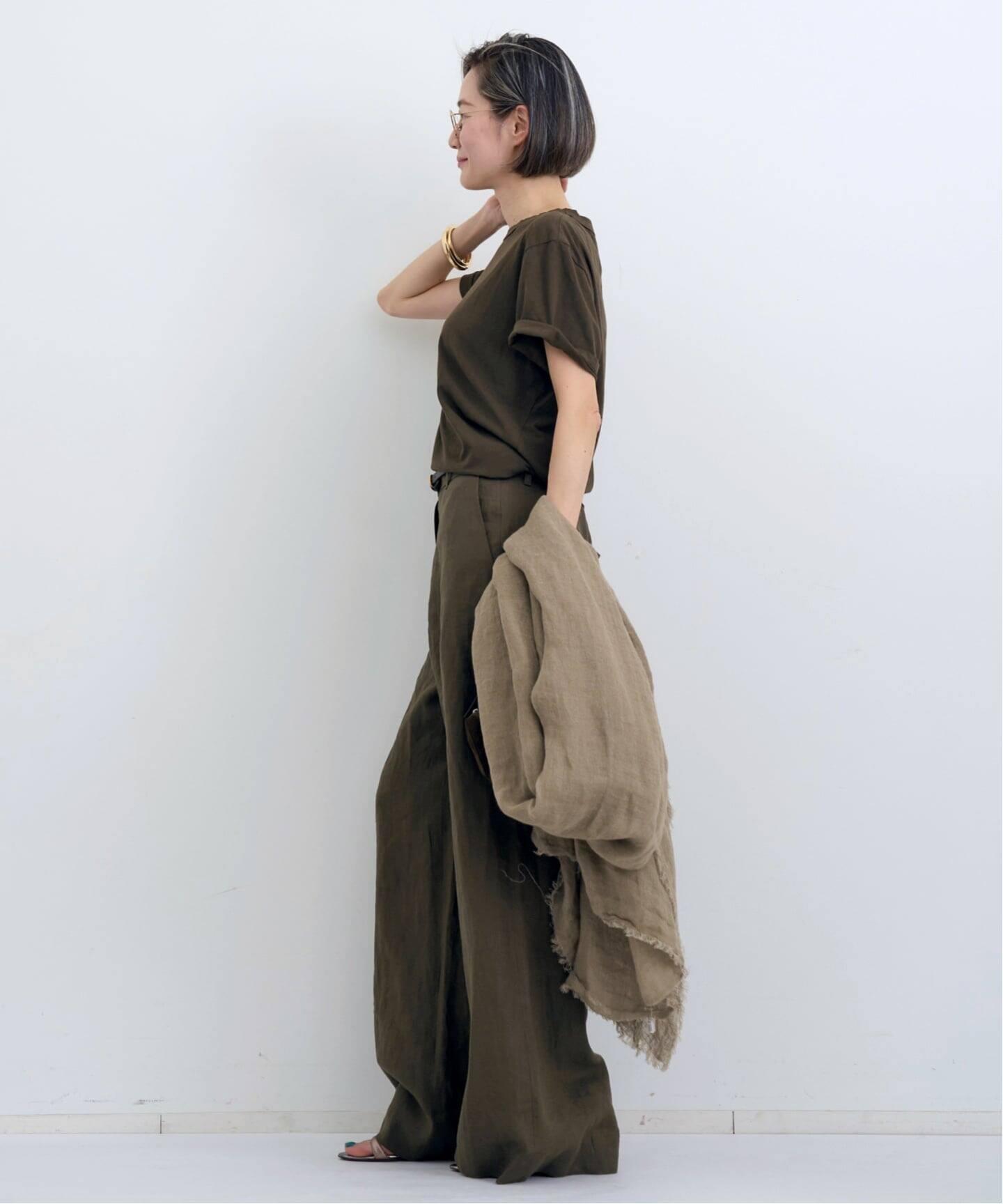 R2W/アールツーダブリュー】 LINEN PANTS（その他パンツ）｜L