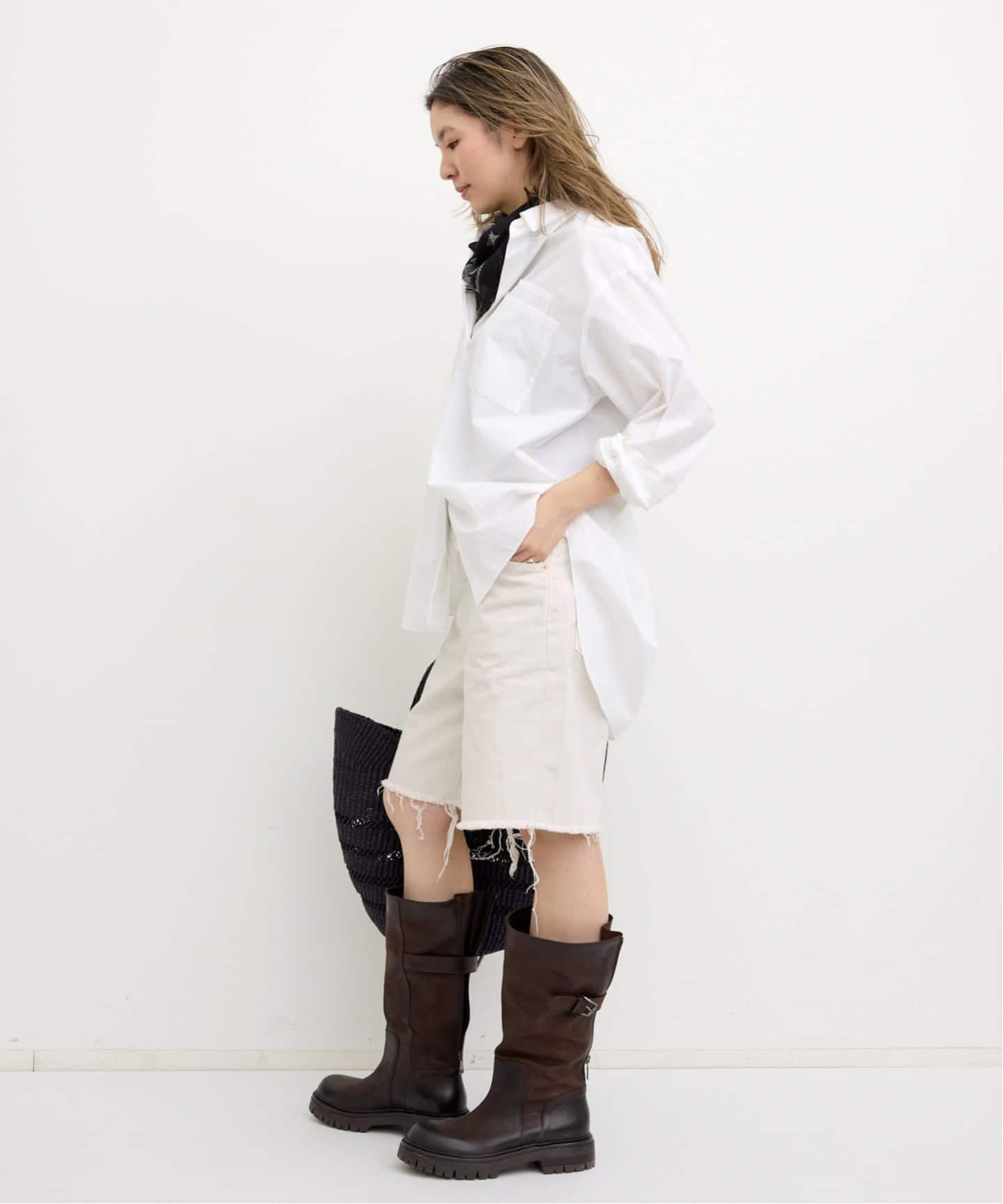 L'Appartement RED CARD/レッドカード　HALF DENIM RED CARD/レッド カード】 HALF DENIM（デニムパンツ・ジーンズ）｜L