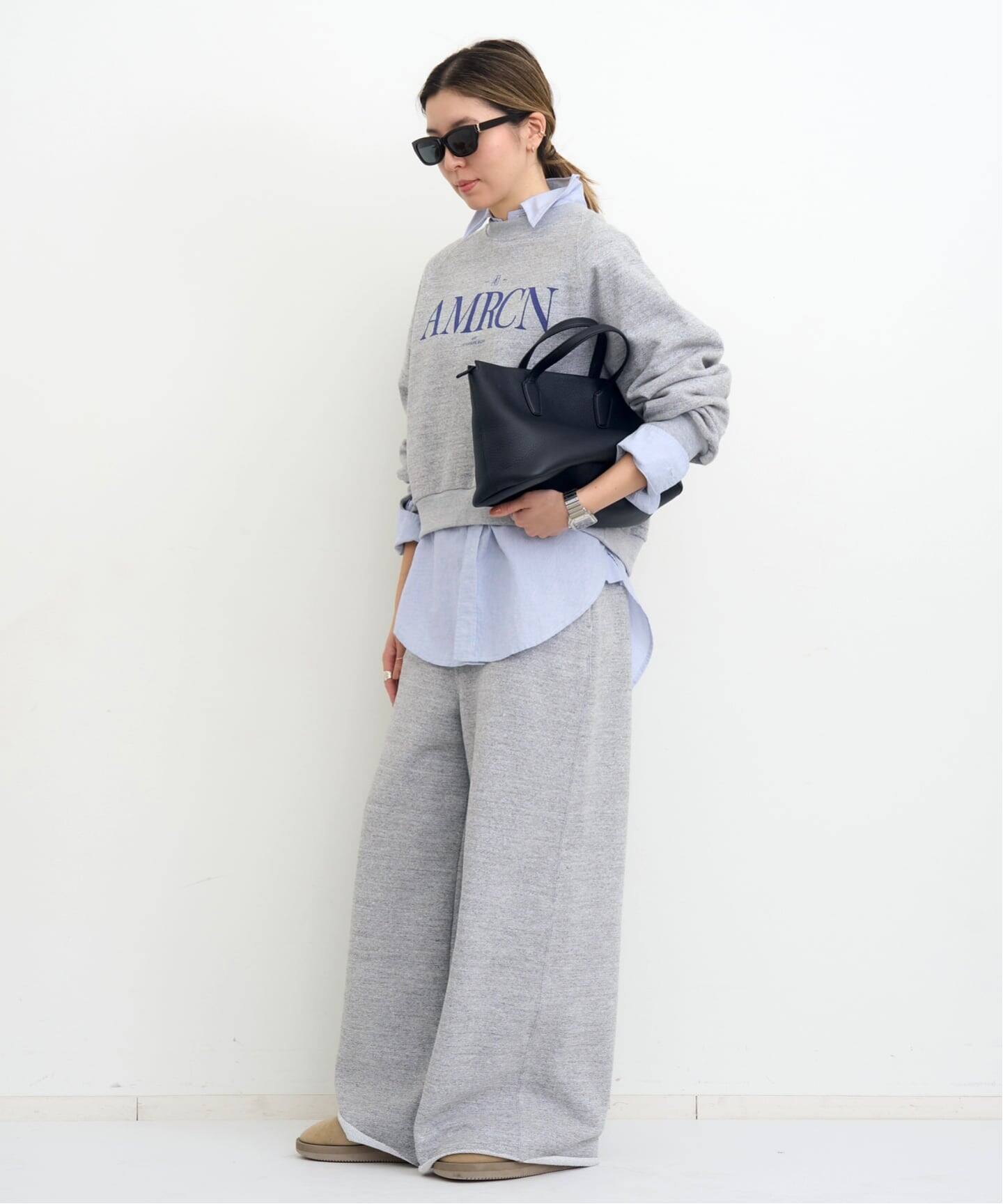 AMERICANA/アメリカーナ】 BAGGY PANTS（スウェットパンツ）｜L