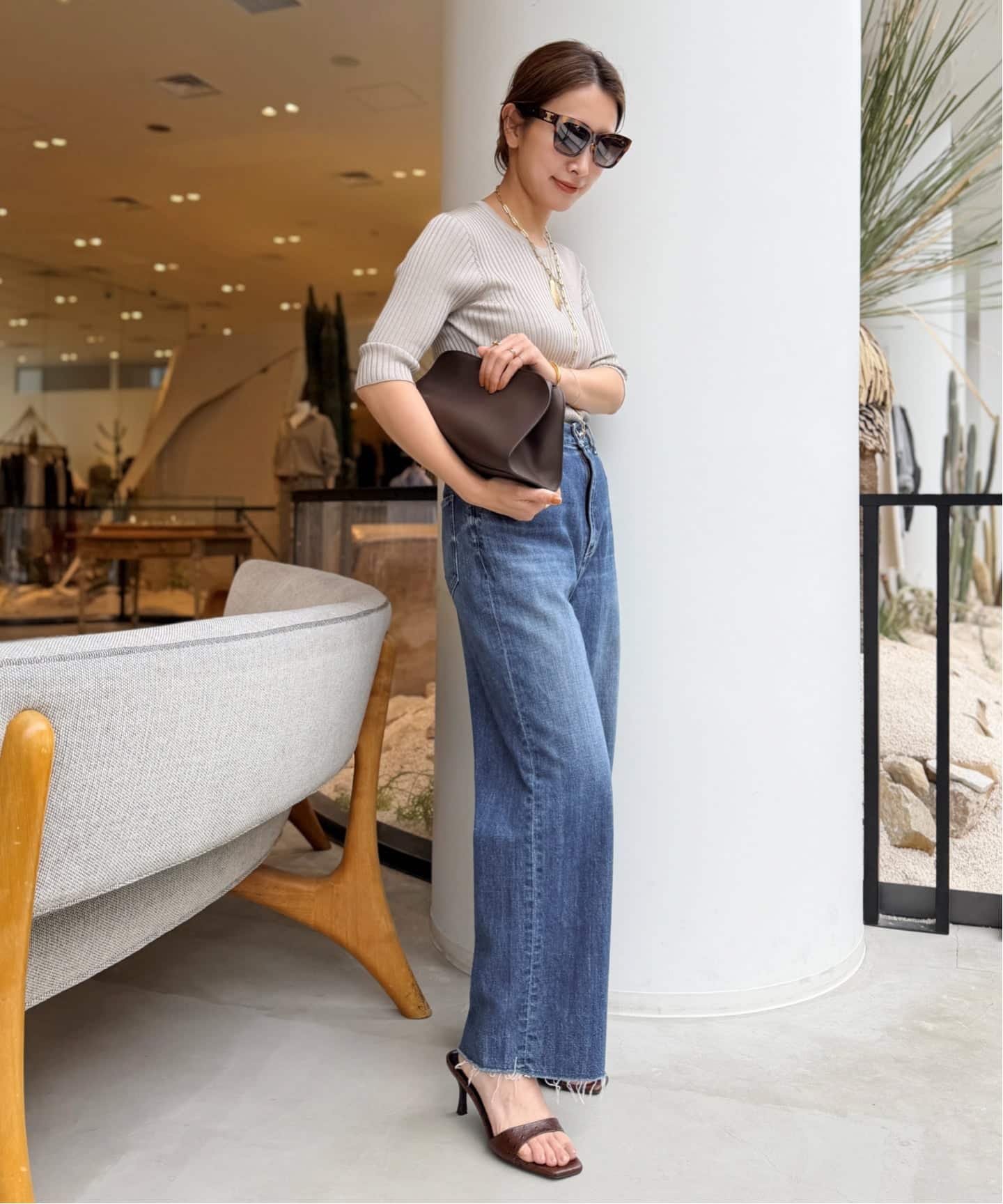 RED CARD/レッド カード】 CROPPED FLARE DENIM（デニムパンツ