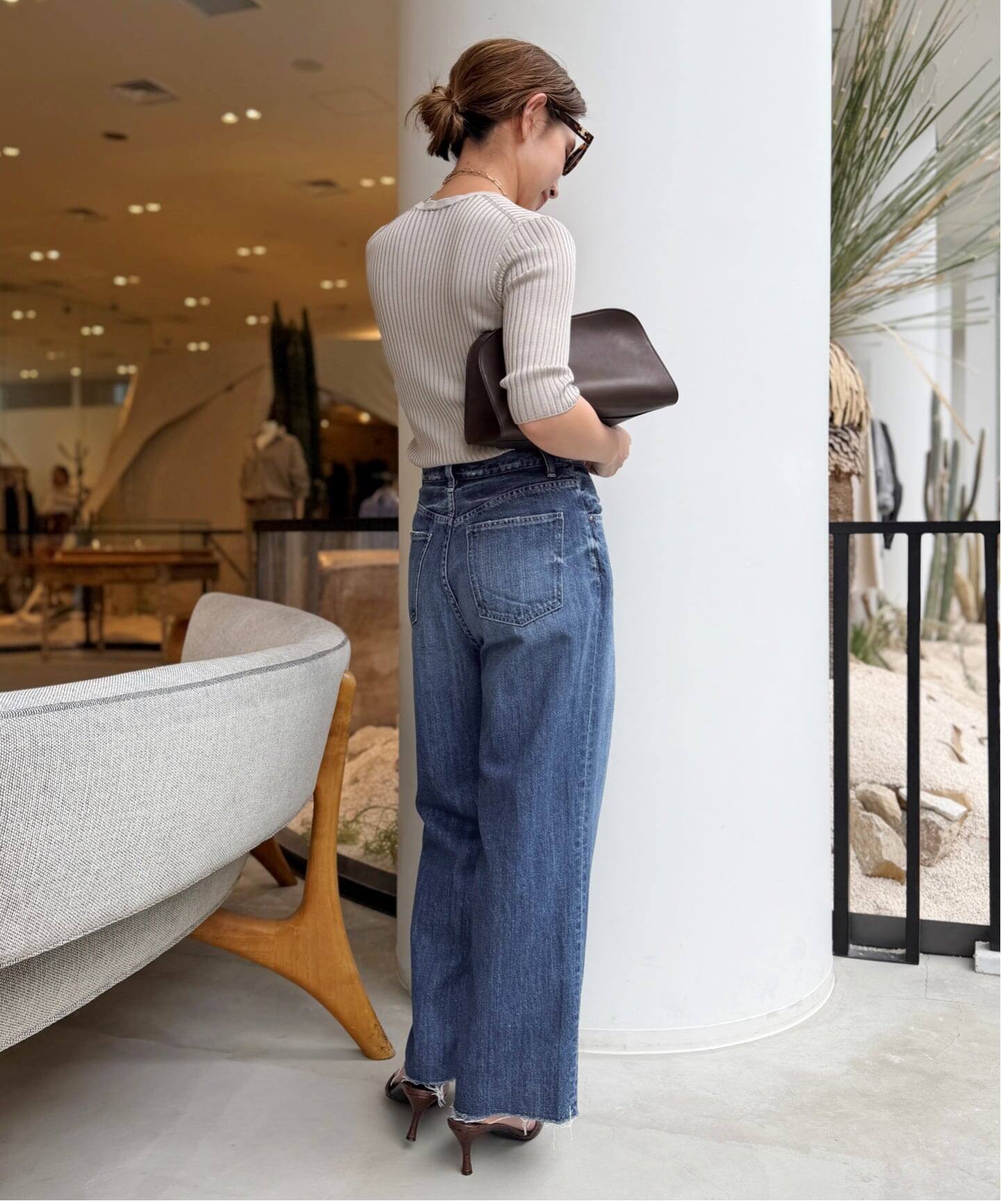 RED CARD/レッド カード】 CROPPED FLARE DENIM（デニムパンツ