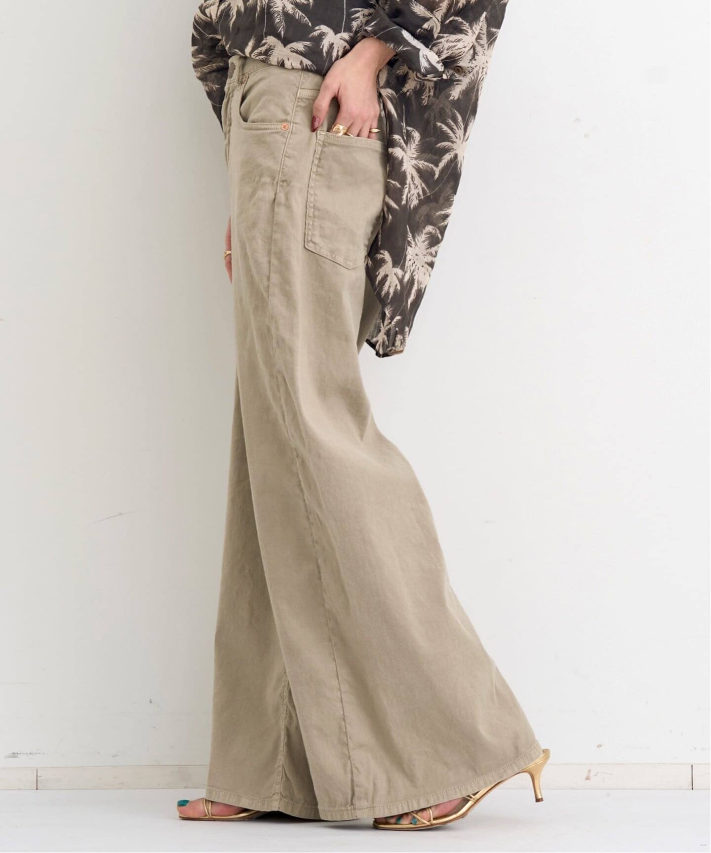 RED CARD/レッド カード】 COTTON LINEN PANTS（その他パンツ）｜L