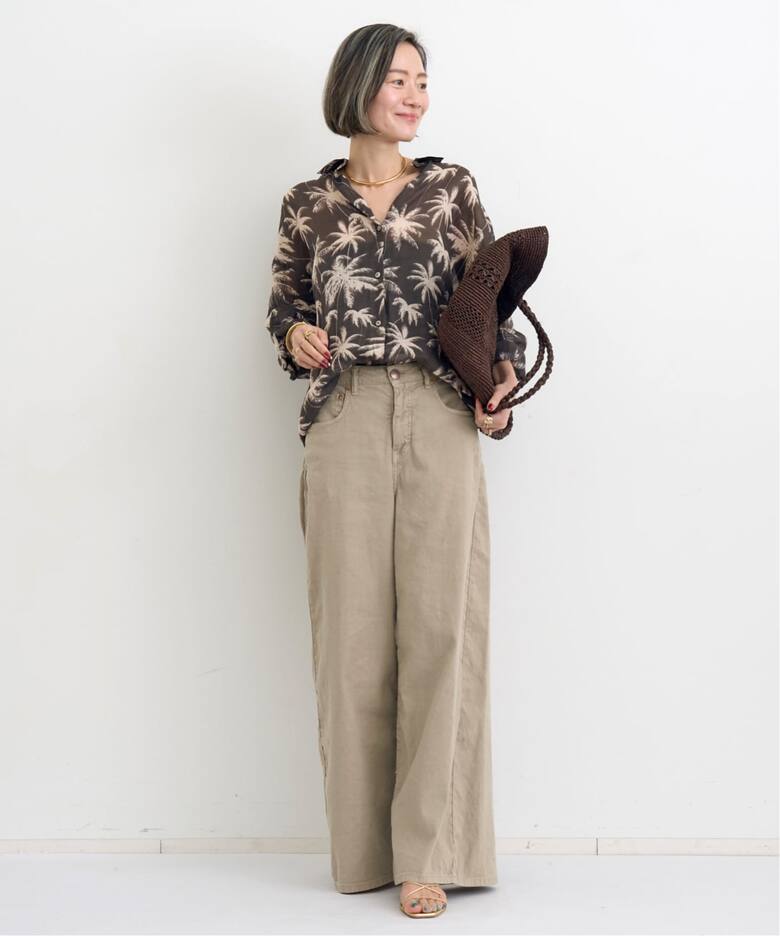 RED CARD/レッド カード】 COTTON LINEN PANTS（その他パンツ）｜L 