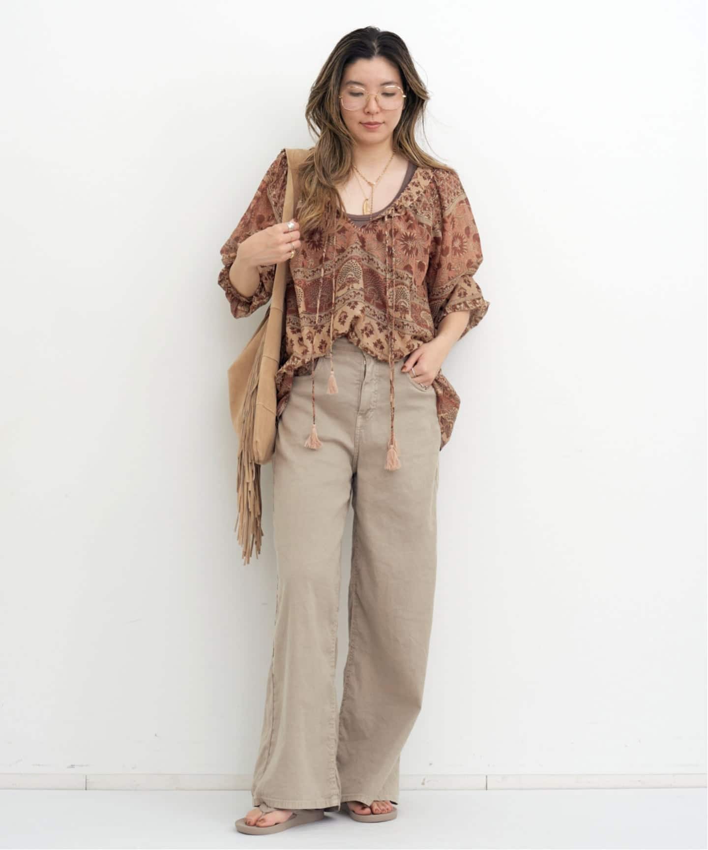 RED CARD/レッド カード】 COTTON LINEN PANTS（その他パンツ）｜L