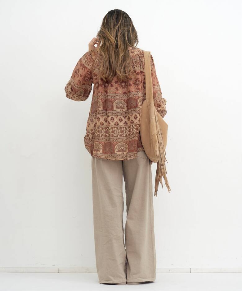 RED CARD/レッド カード】 COTTON LINEN PANTS（その他パンツ）｜L 