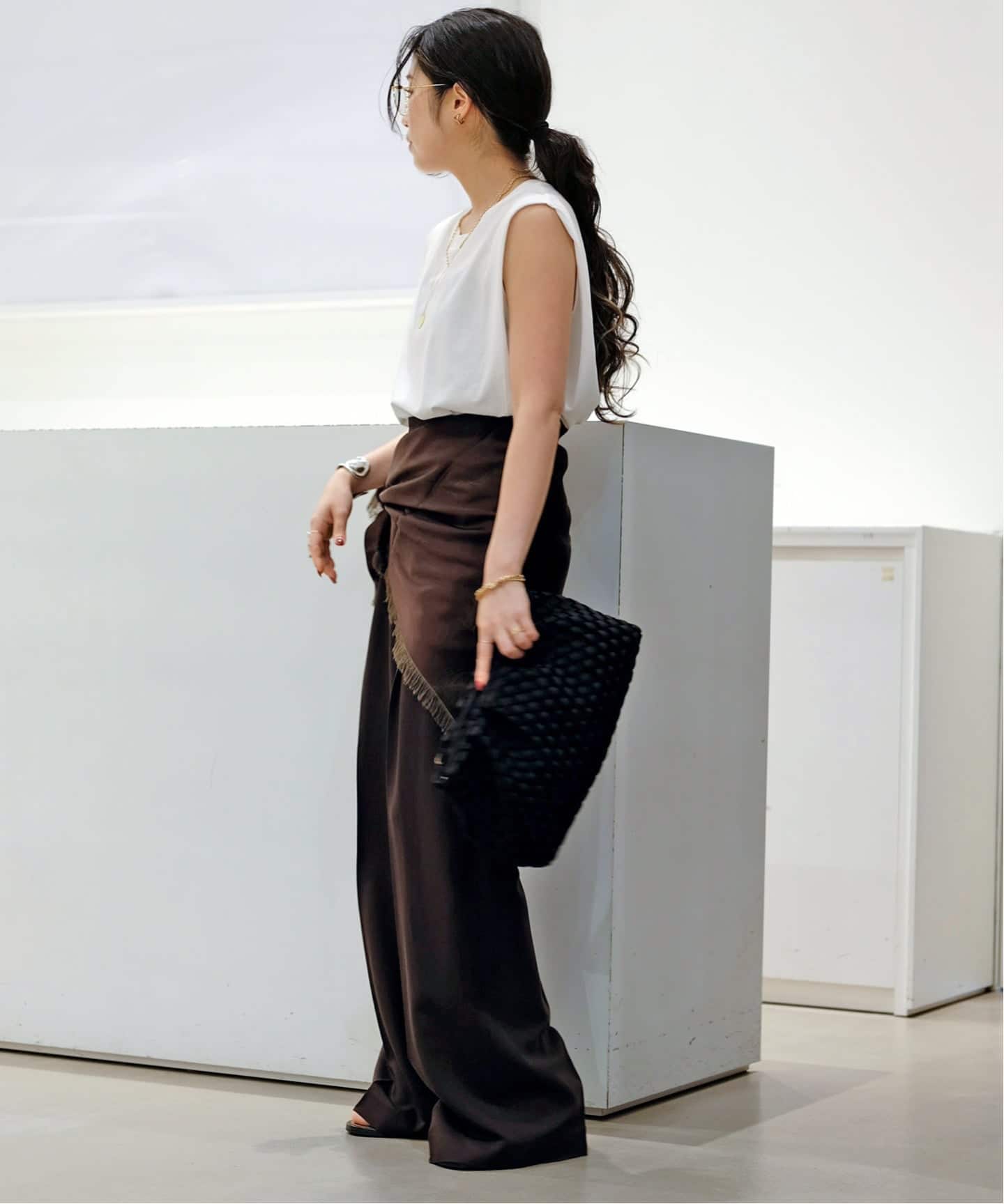 ensou. atelier103 スラックス Sleek パンツ（スラックス）｜AP STUDIO（エーピーストゥディオ）の