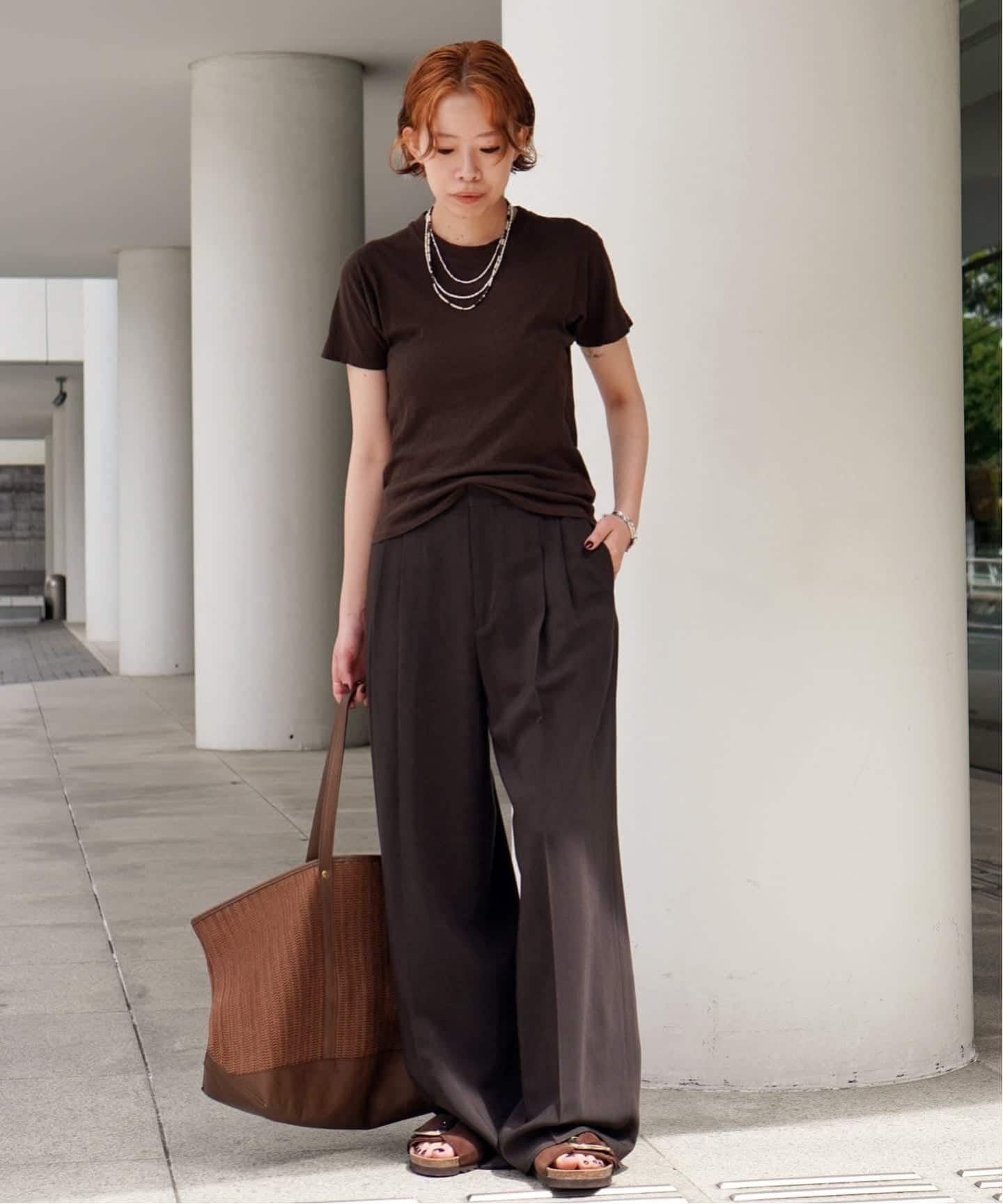 ensou. atelier103 スラックス Sleek パンツ（スラックス）｜AP STUDIO（エーピーストゥディオ）の