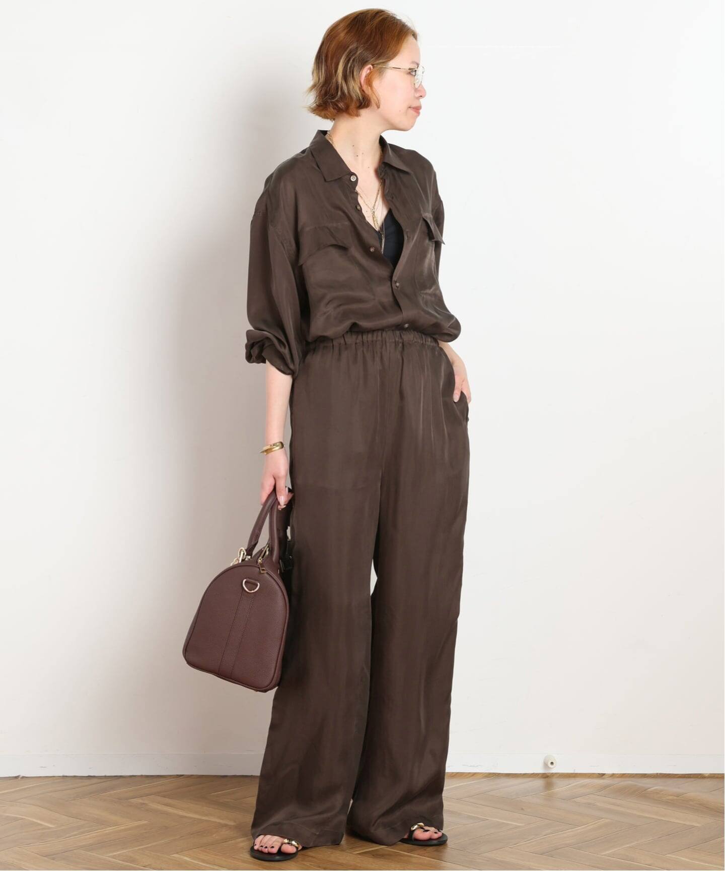 unuseed アンユーズド 2024 AW スラックスパンツ BROWN XL 予約》リラックスパンツ（スラックス）｜AP STUDIO（エーピー