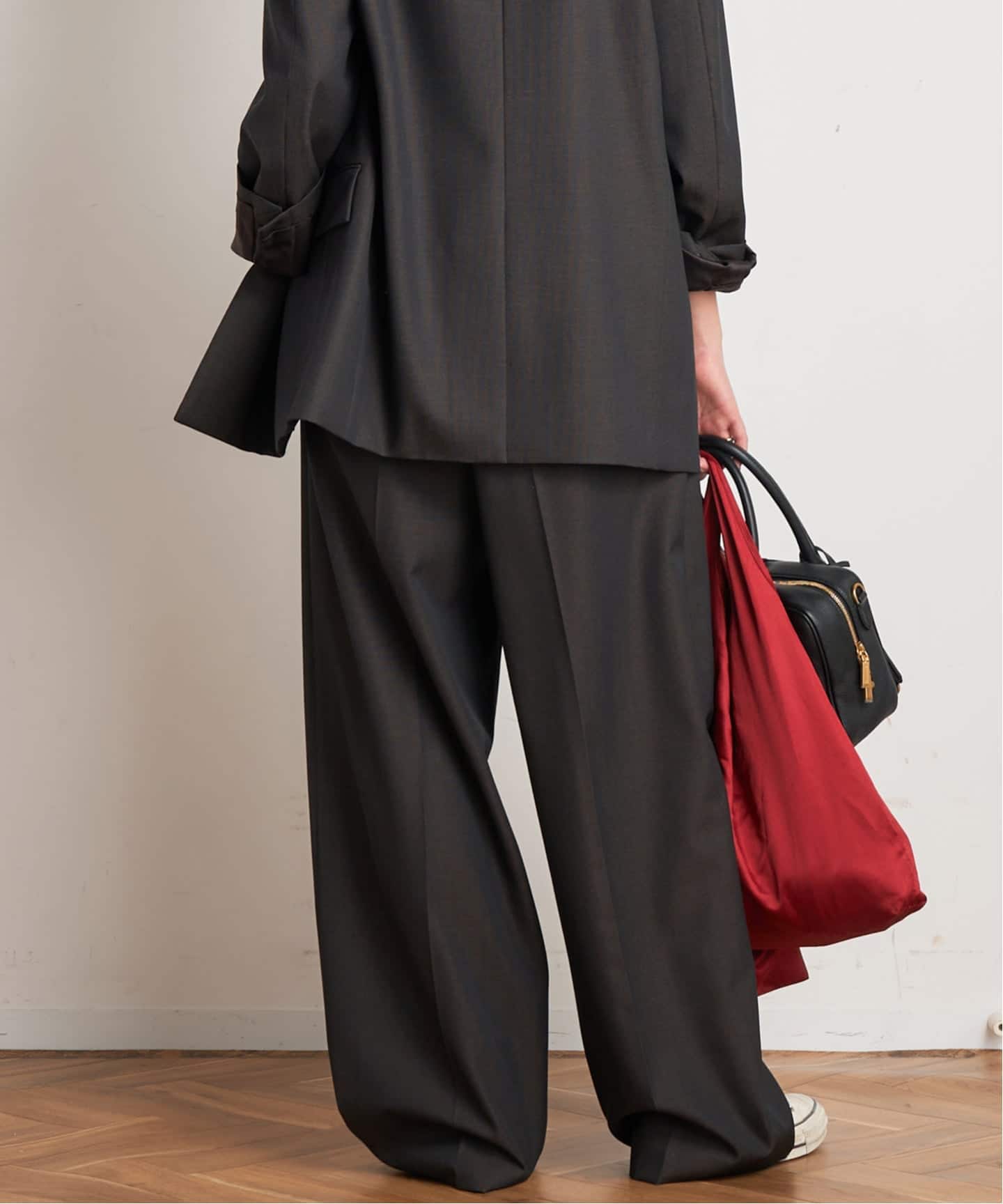 dark check wide pants（スラックス）｜AP STUDIO（エーピー