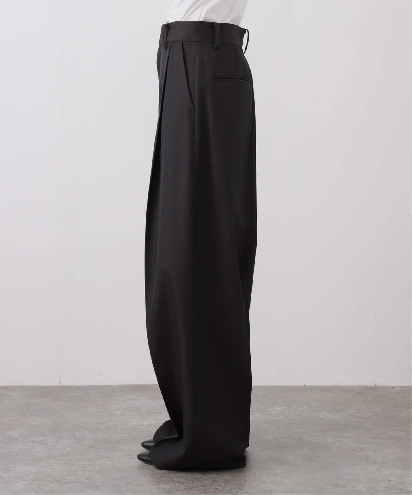 dark check wide pants（スラックス）｜AP STUDIO（エーピー