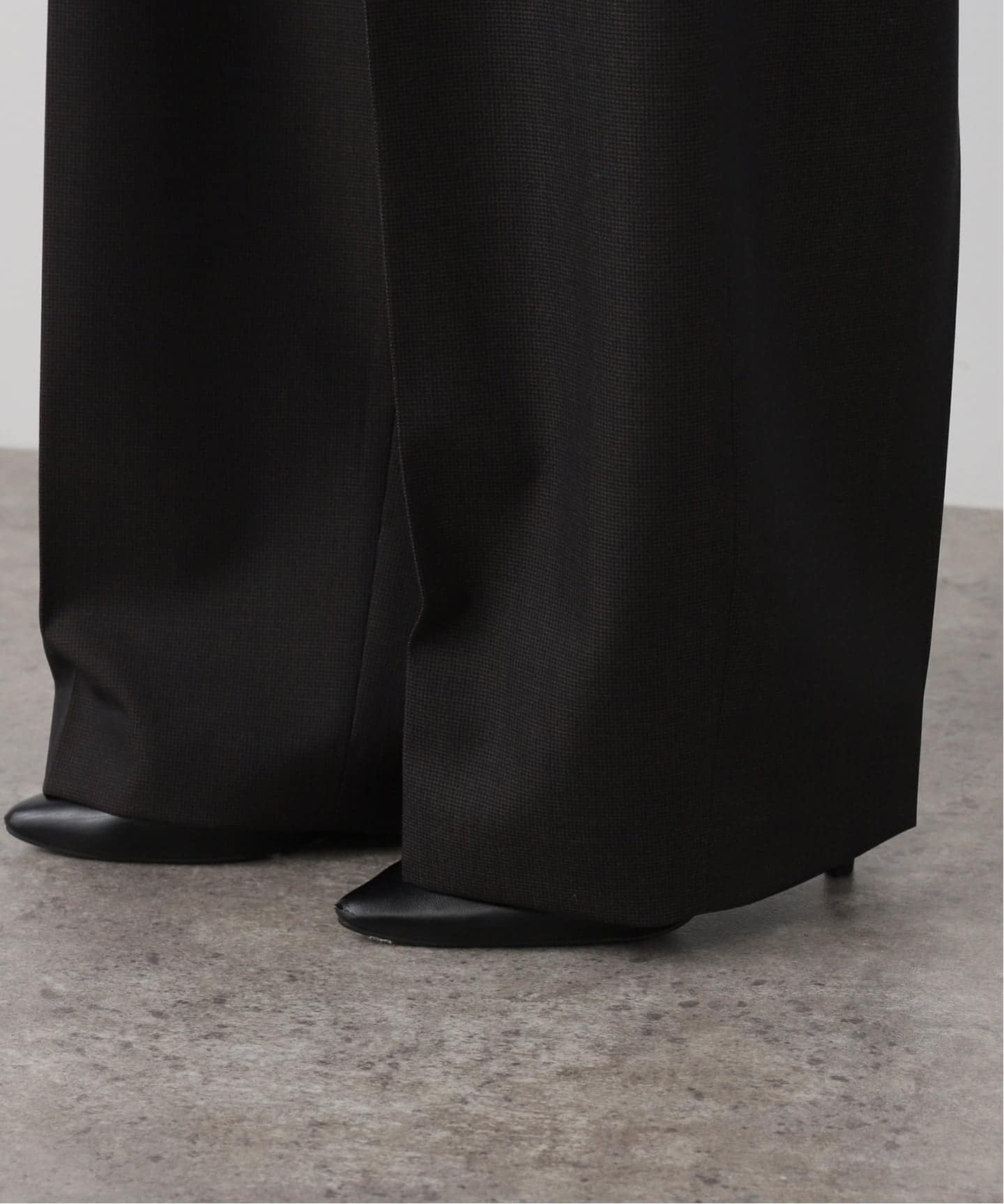 dark check wide pants（スラックス）｜AP STUDIO（エーピー
