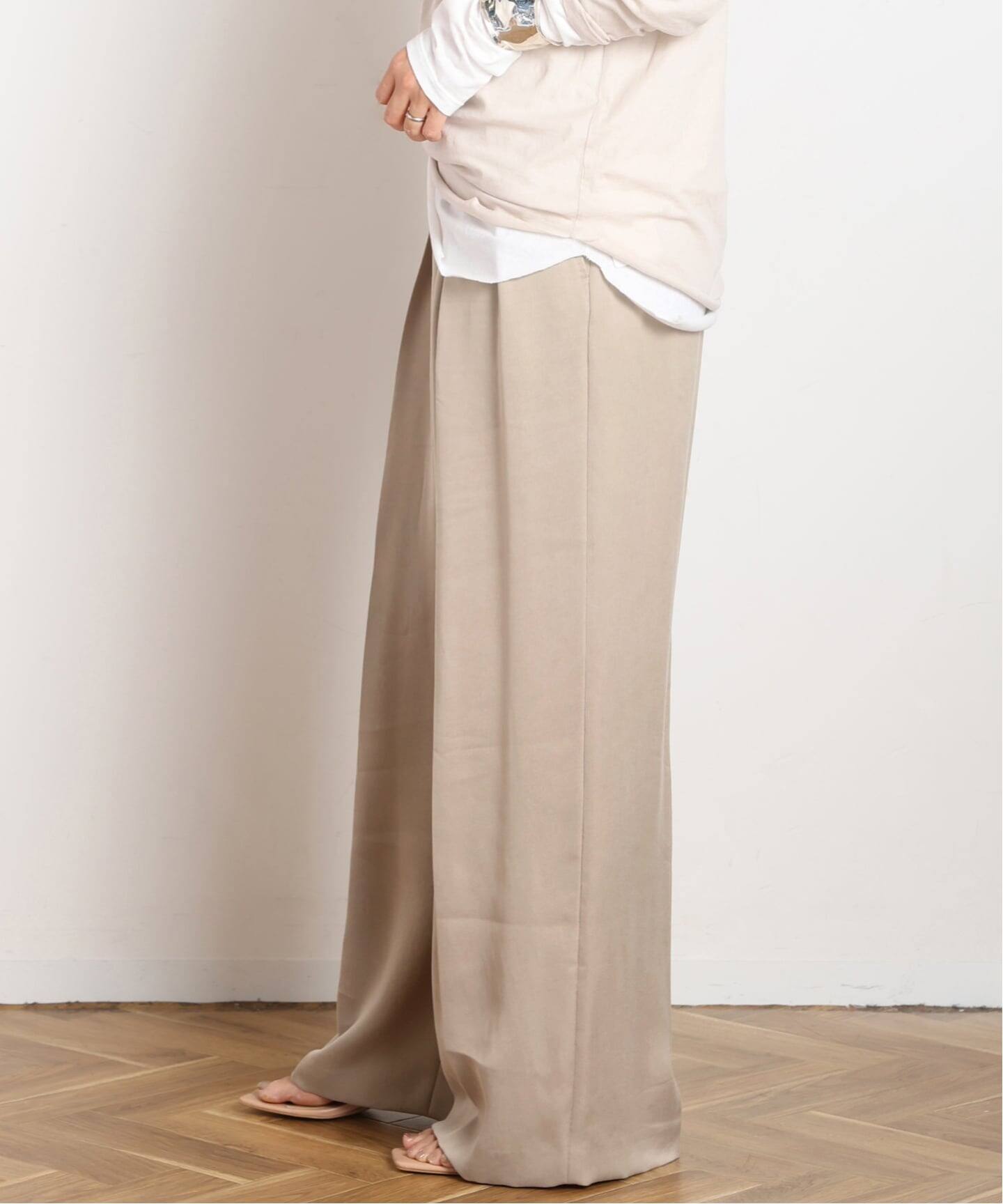 キュプラパンツ（スラックス）｜AP STUDIO（エーピーストゥディオ）の