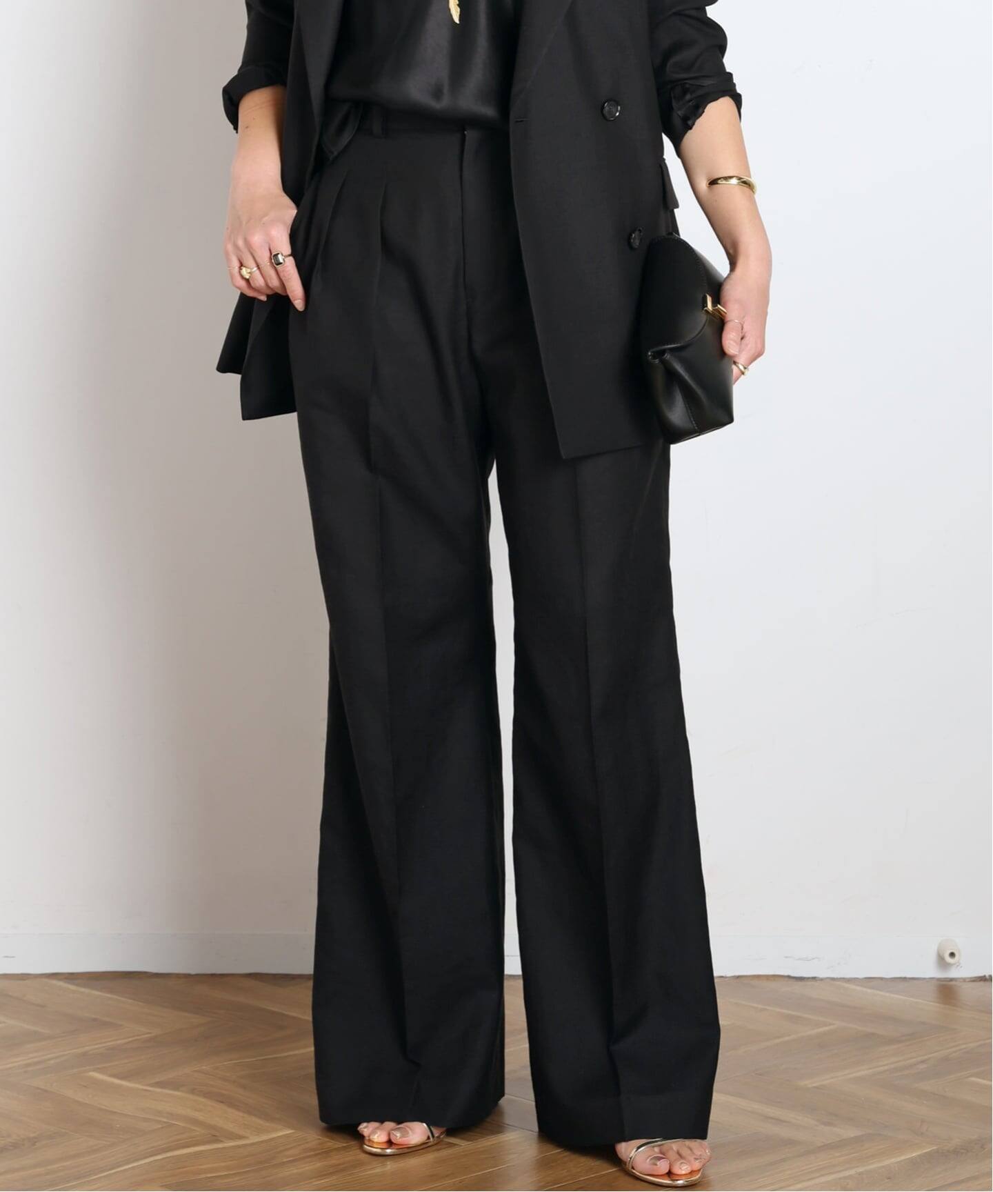 予約》サバービアワイドパンツ（スラックス）｜AP STUDIO（エーピー