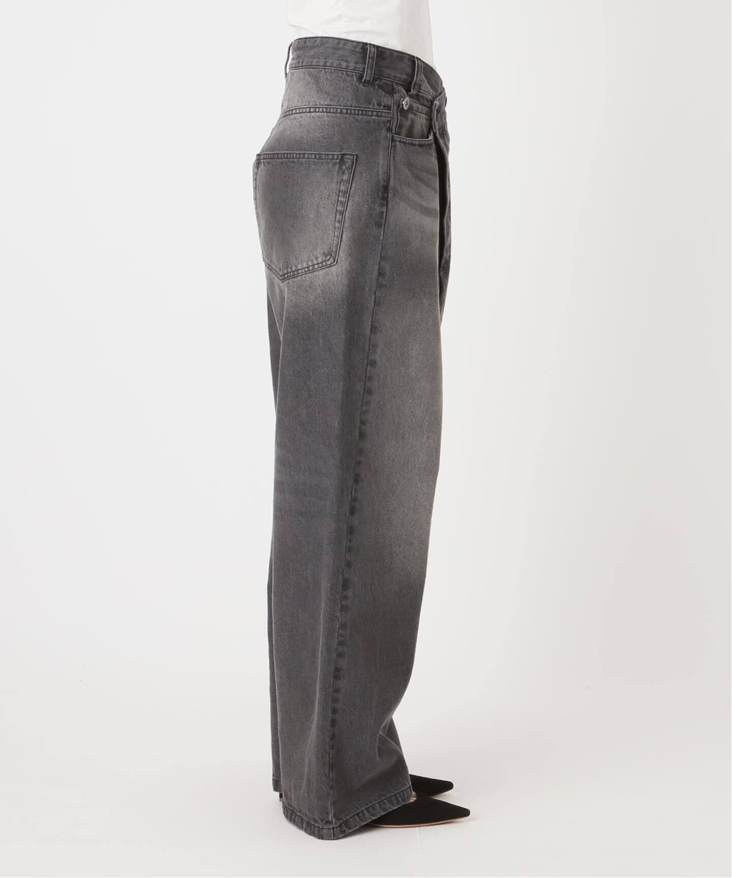 予約》デニムアシンメトリ―デニム（デニムパンツ・ジーンズ）｜AP