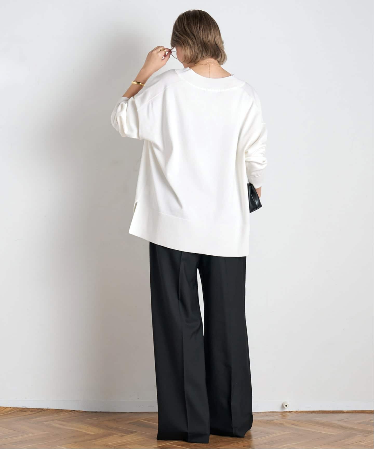 High-waisted Wide Pants（スラックス）｜AP STUDIO（エーピー