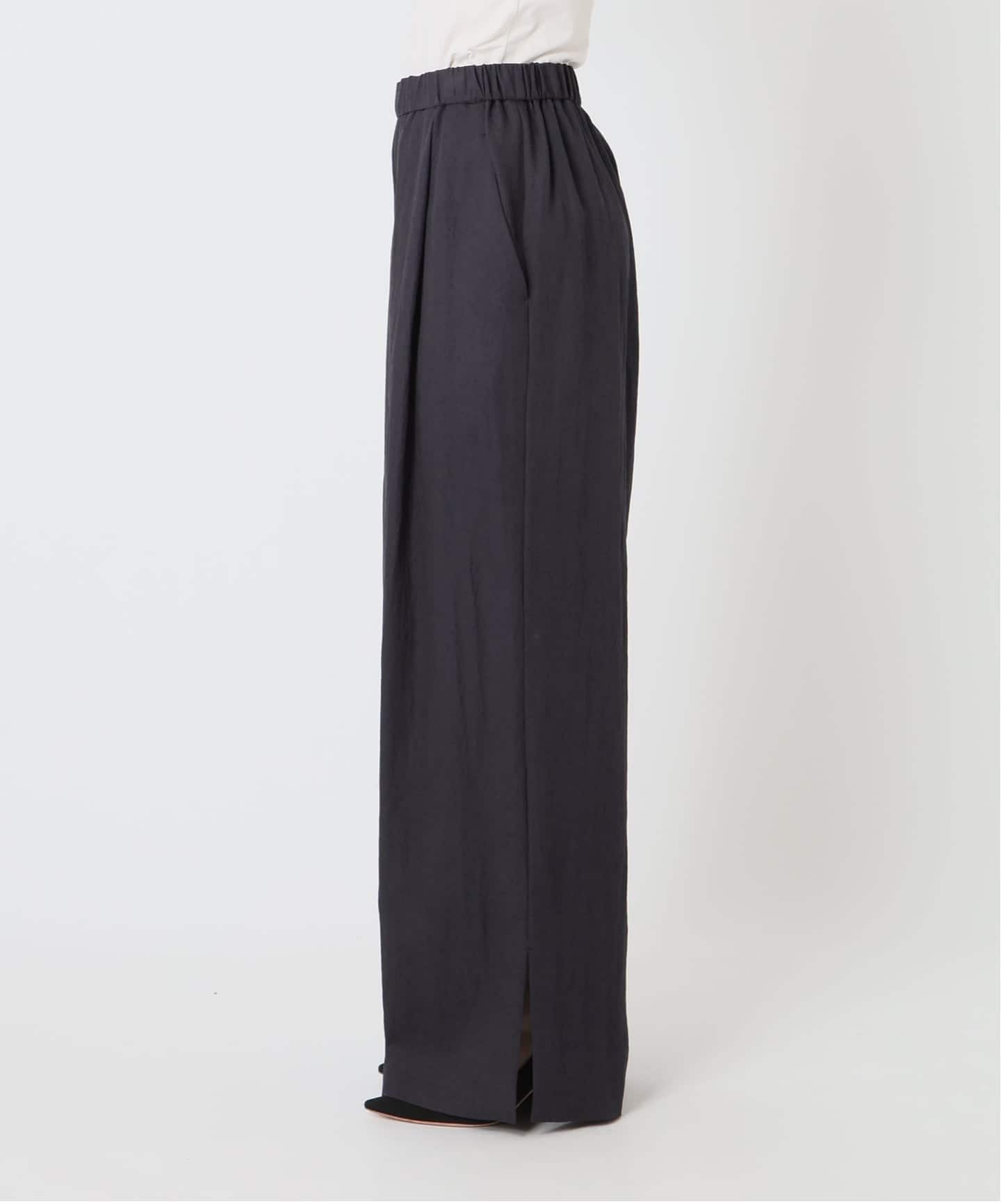 AP STUDIO T/R Wide slacks ワイドスラックス　36 ポワエールスリットワイドパンツ（スラックス）｜AP STUDIO（エーピー