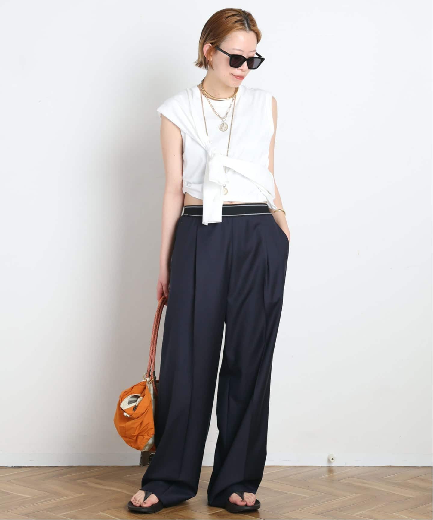 ensou. atelier103 スラックス エラスティックウエストパンツ（スラックス）｜AP STUDIO（エーピー