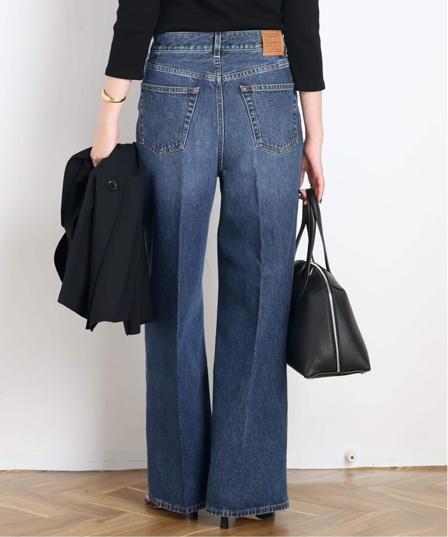 TOTEME/トーテム】Wide Leg Denim(DARK BLUE)（デニムパンツ・ジーンズ