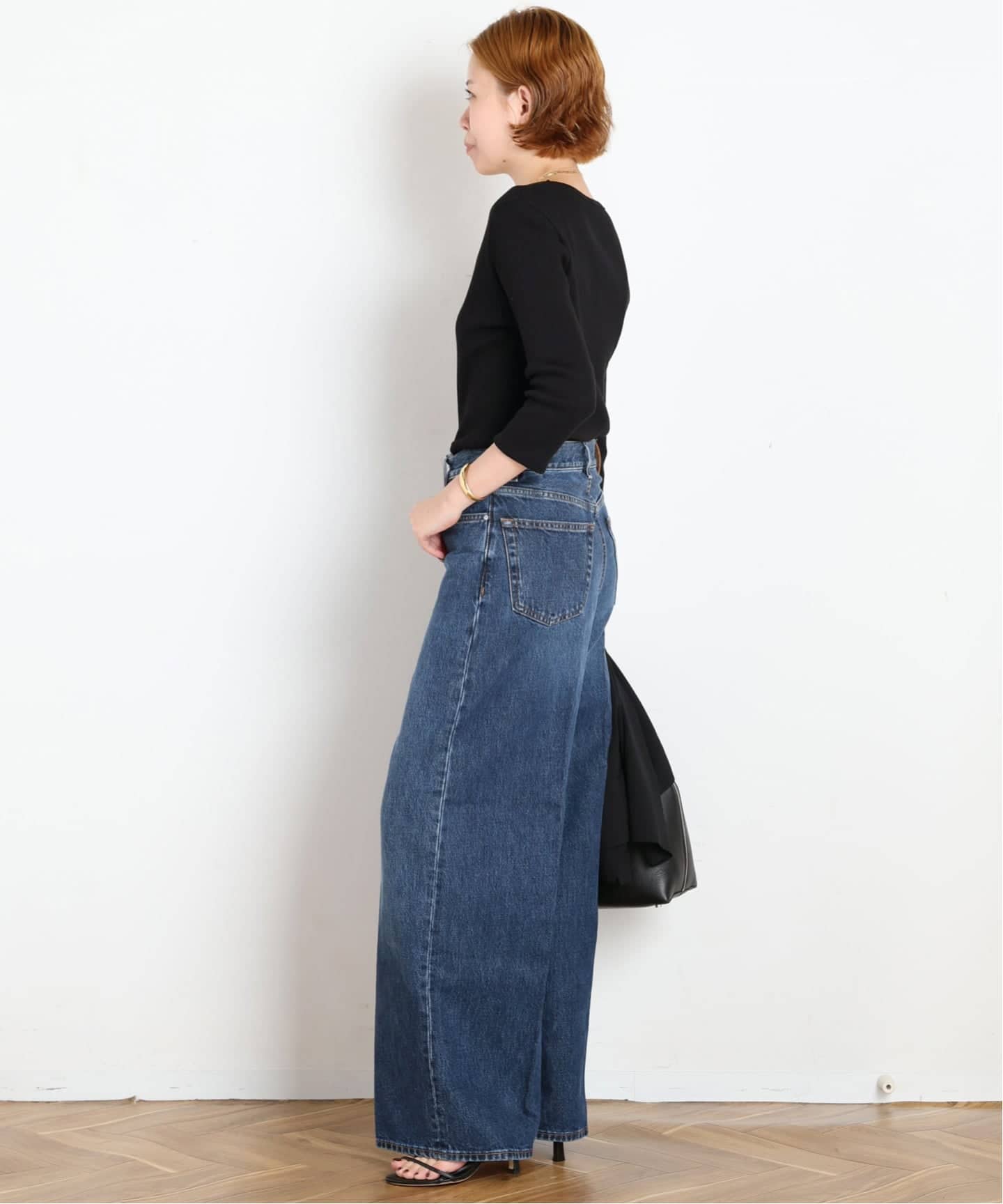 TOTEME/トーテム】Wide Leg Denim(DARK BLUE)（デニムパンツ・ジーンズ