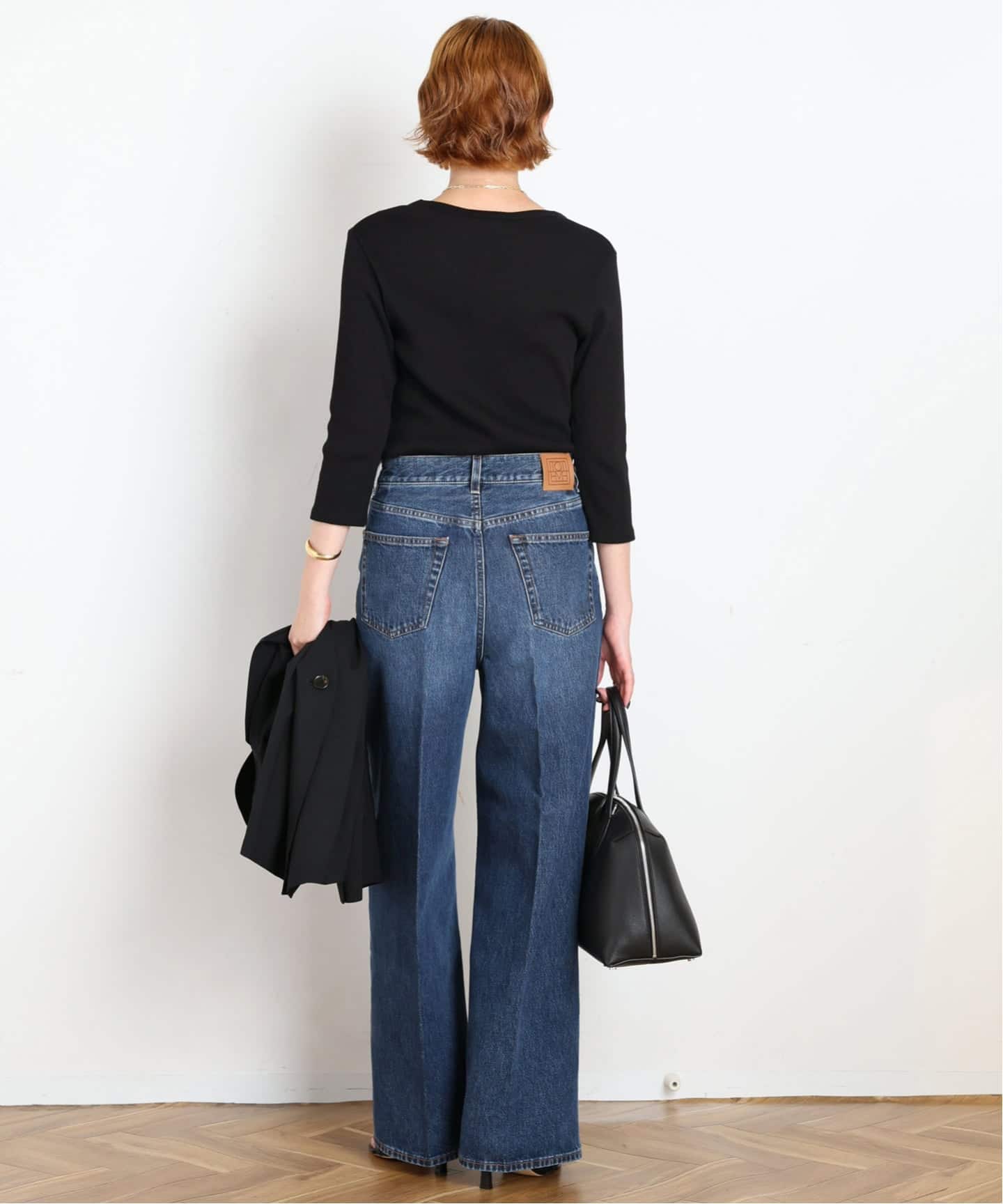 TOTEME/トーテム】Wide Leg Denim(DARK BLUE)（デニムパンツ・ジーンズ