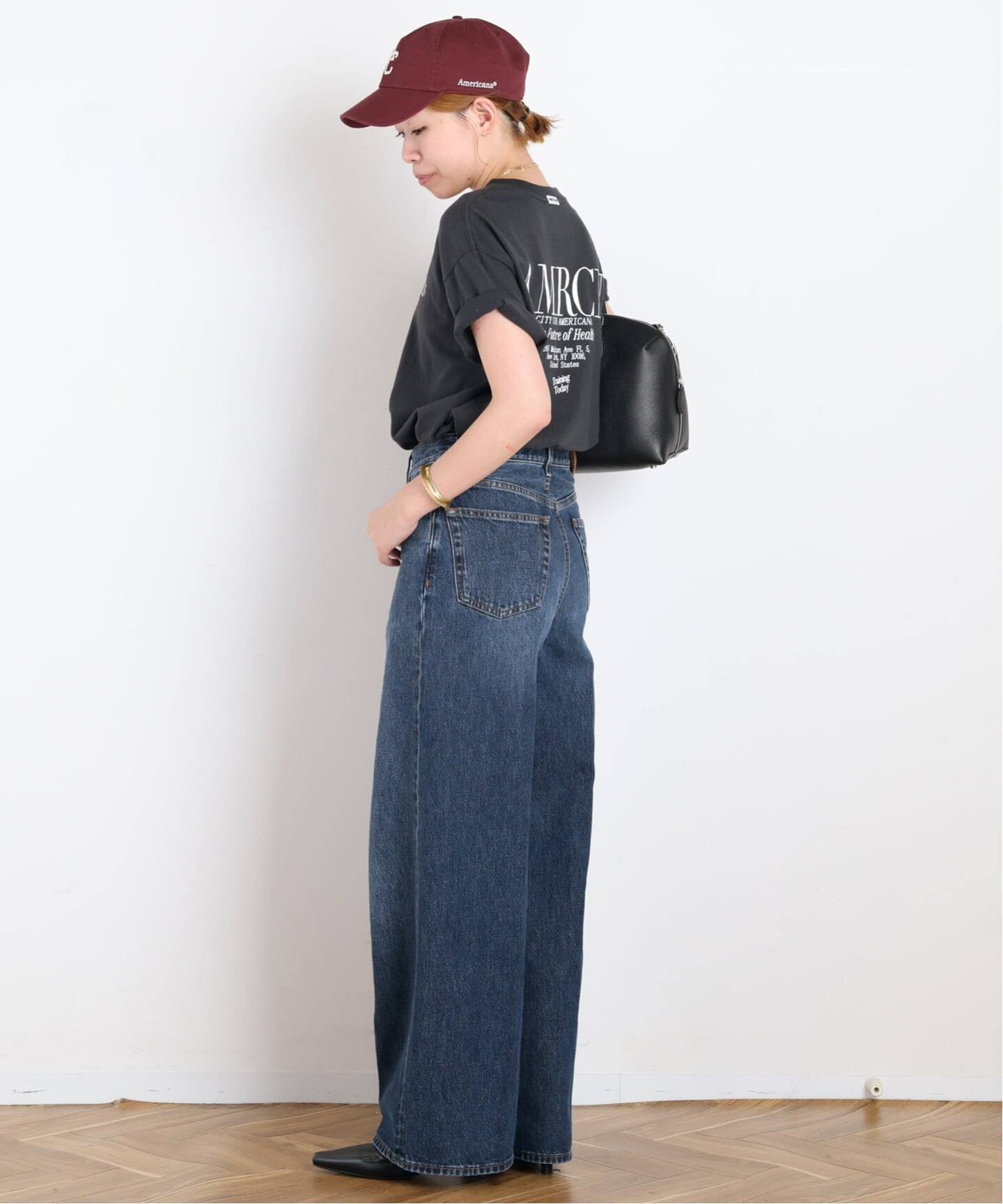 TOTEME/トーテム】Wide Leg Denim(DARK BLUE)（デニムパンツ・ジーンズ