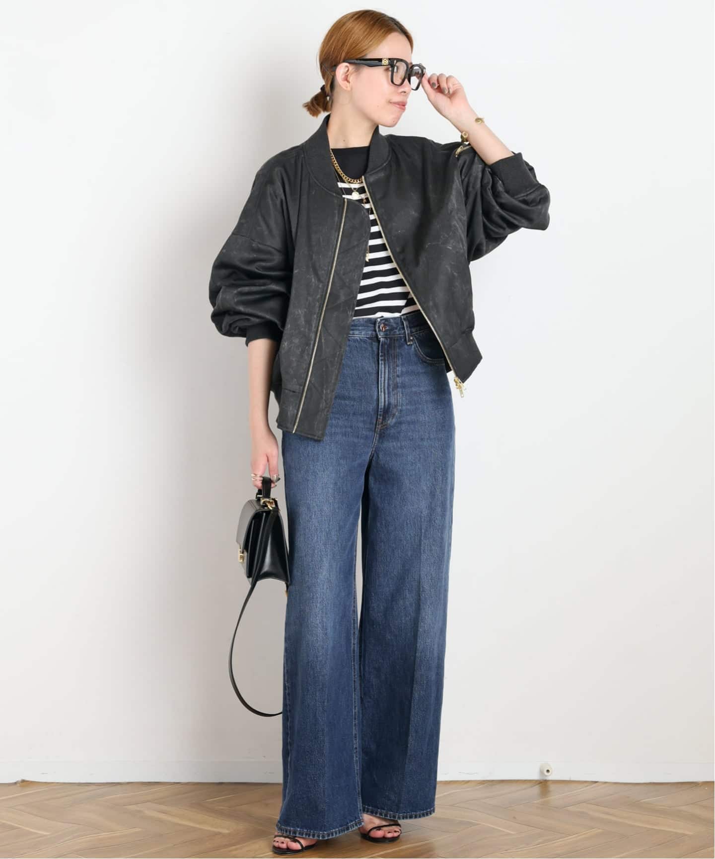 TOTEME/トーテム】Wide Leg Denim(DARK BLUE)（デニムパンツ・ジーンズ