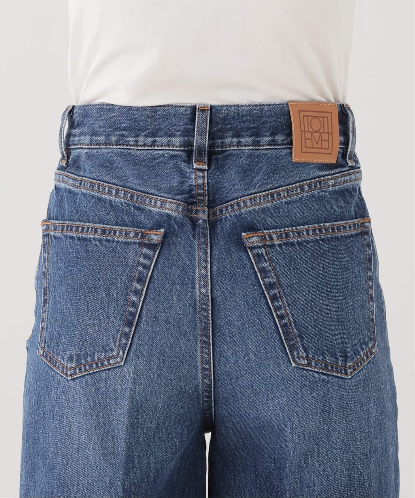 TOTEME/トーテム】Wide Leg Denim(DARK BLUE)（デニムパンツ・ジーンズ