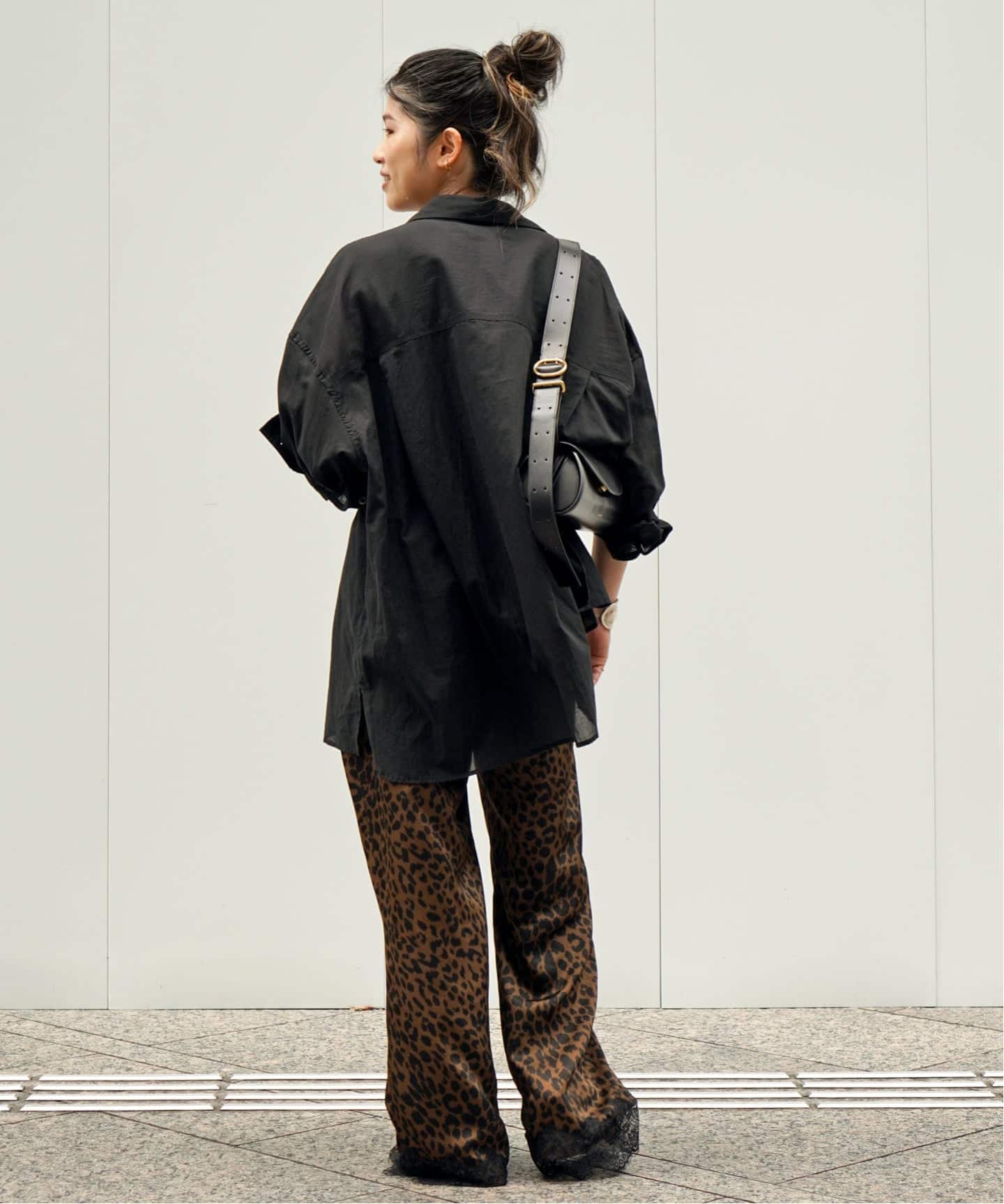 ARCHIVE STANCE/アーカイブスタンス】lace hem leopard pants