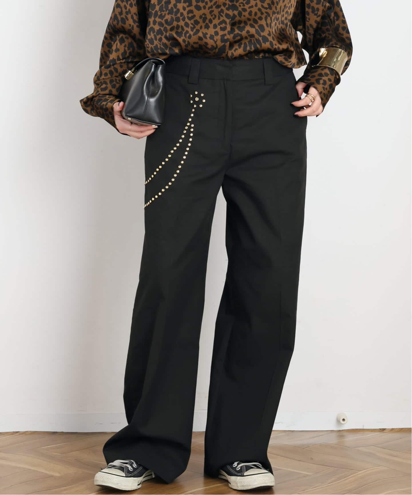 ARCHIVE STANCE/アーカイブスタンス】chain studs skater pants