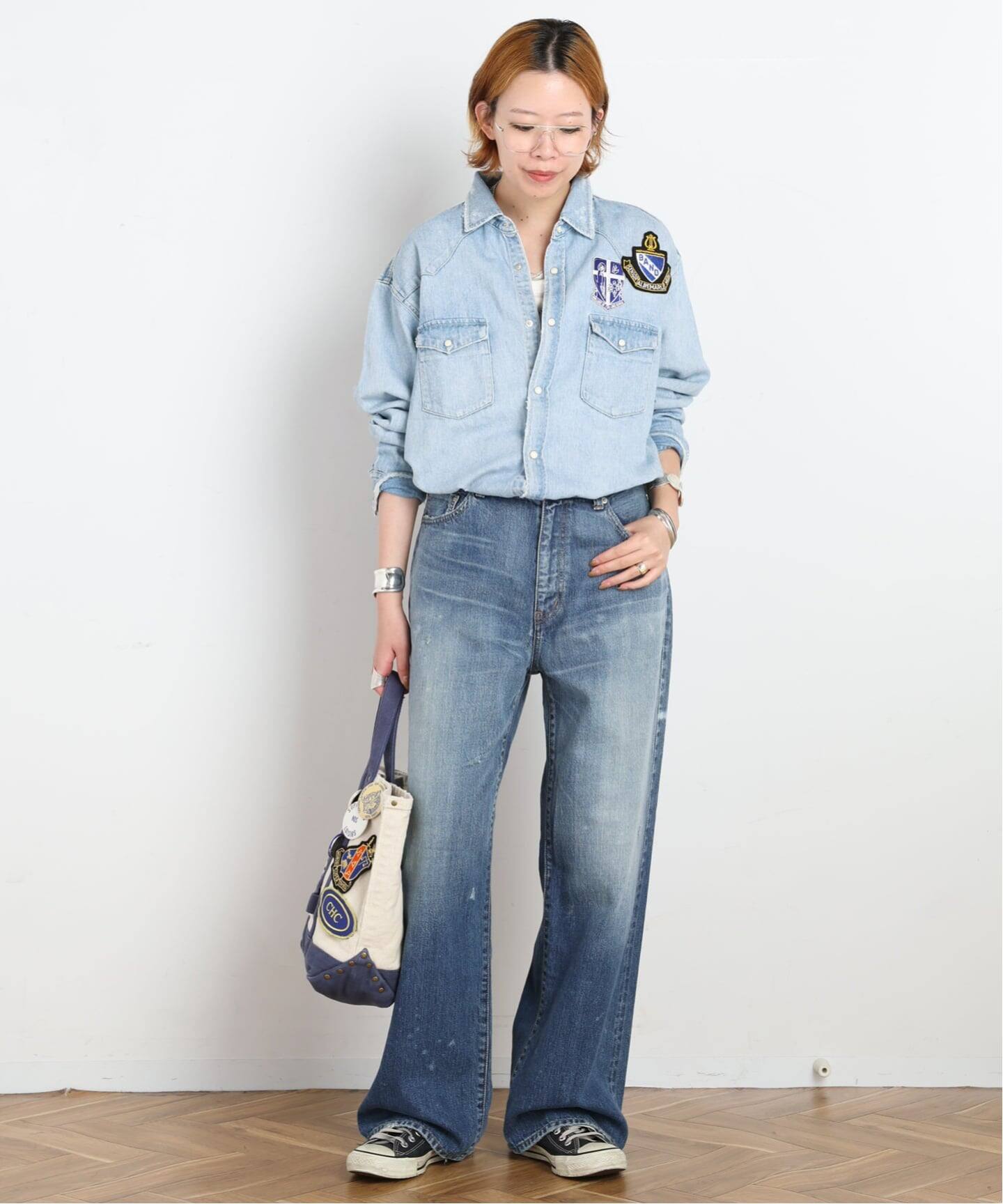 新品タグ付き　AP STUDIO 【DENIM DELIGHT DAYS】 予約》【DENIM DELIGHT DAYS】Selvedge wide jeans（デニムパンツ
