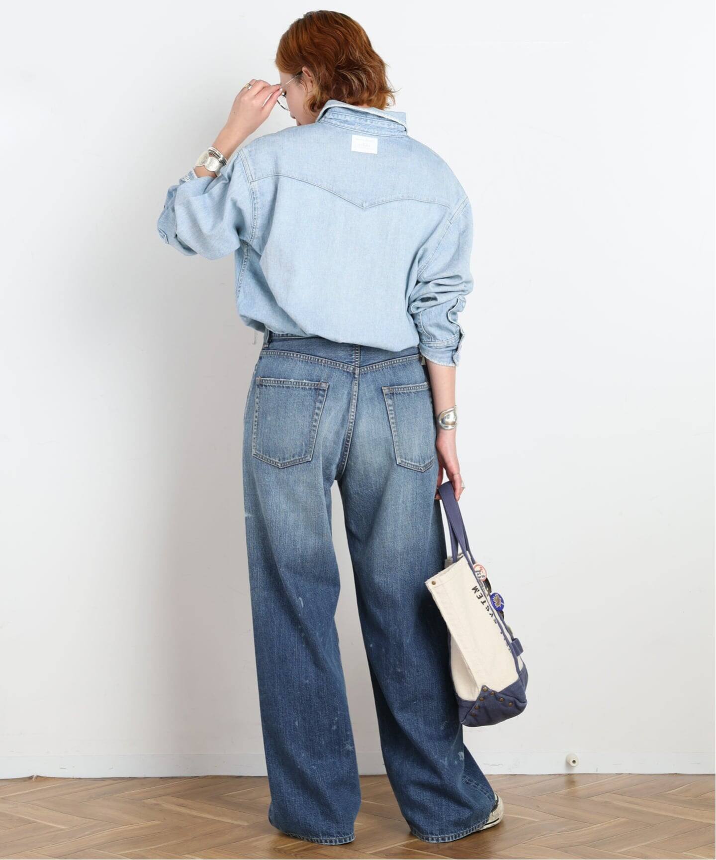 予約》【DENIM DELIGHT DAYS】Selvedge wide jeans（デニムパンツ