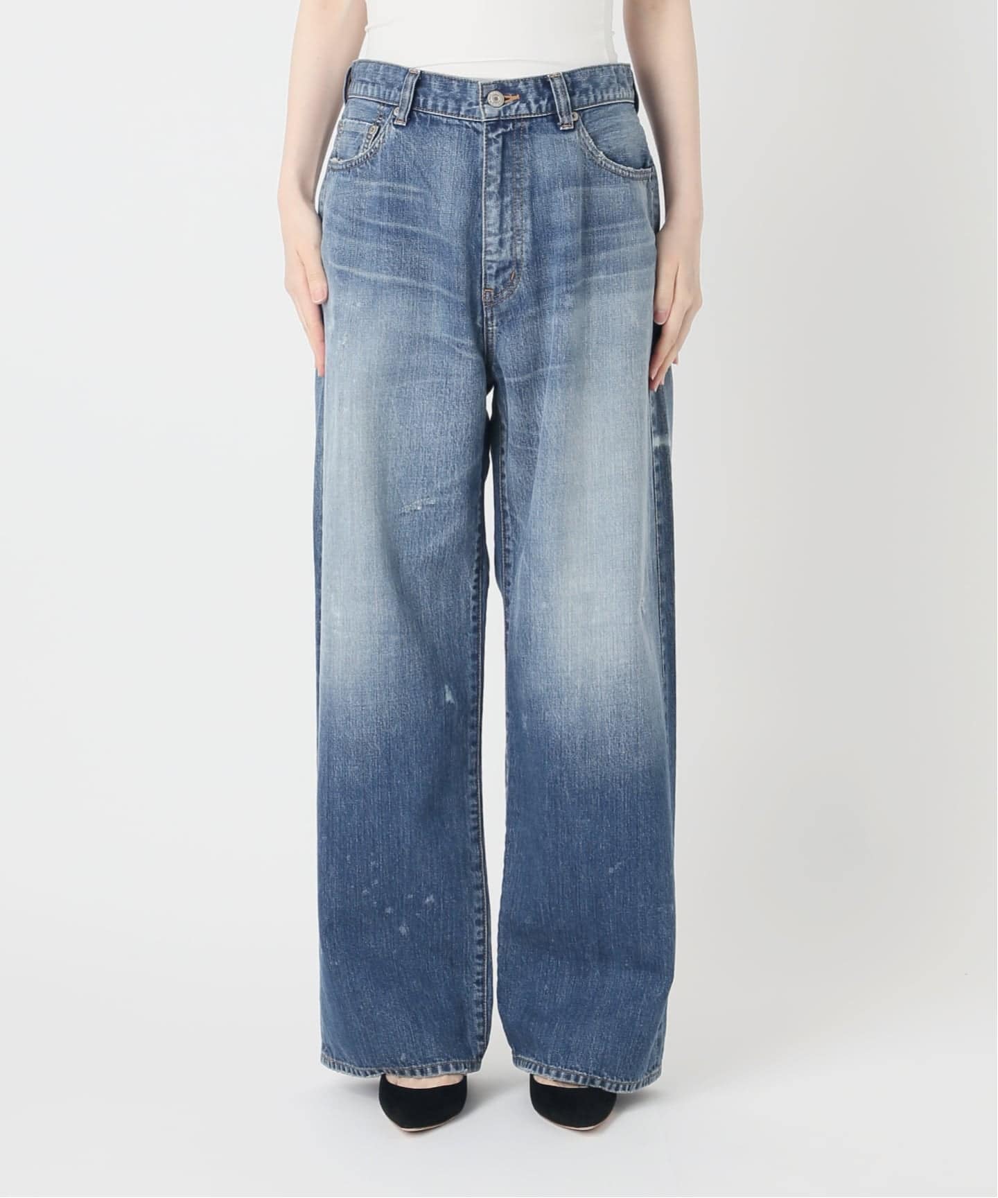 新品タグ付き　AP STUDIO 【DENIM DELIGHT DAYS】 予約》【DENIM DELIGHT DAYS】Selvedge wide jeans（デニムパンツ