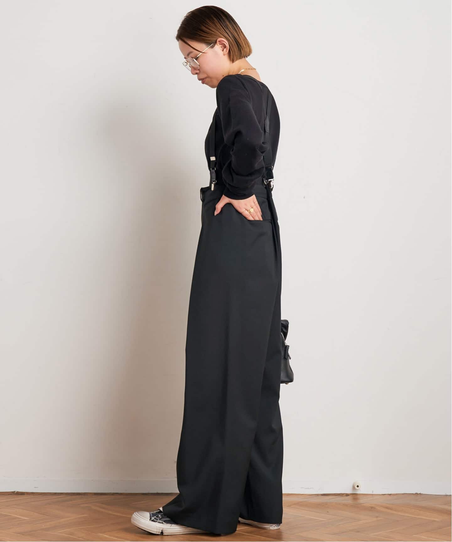 PROVOKE/プロヴォーク】suspenders tuck pants（スラックス）｜AP