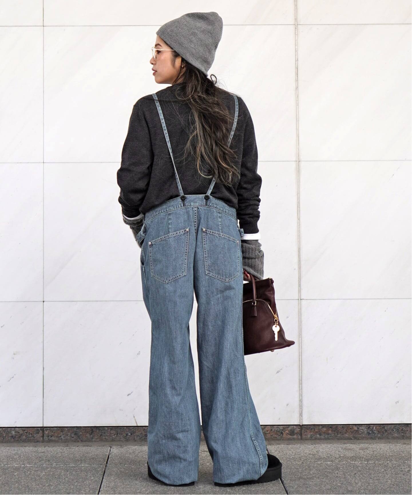 JOHNBULL/ジョンブル】フレンチサロペット（デニムパンツ・ジーンズ