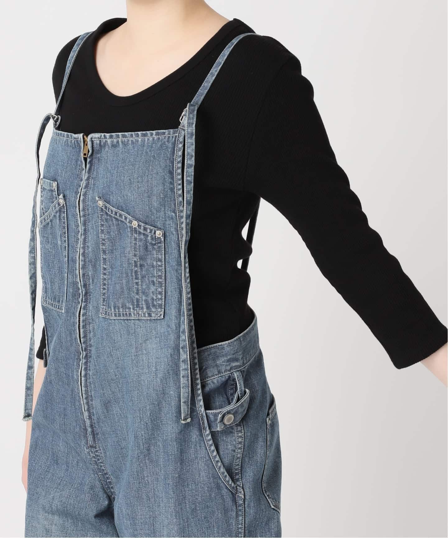 JOHNBULL/ジョンブル】フレンチサロペット（デニムパンツ・ジーンズ