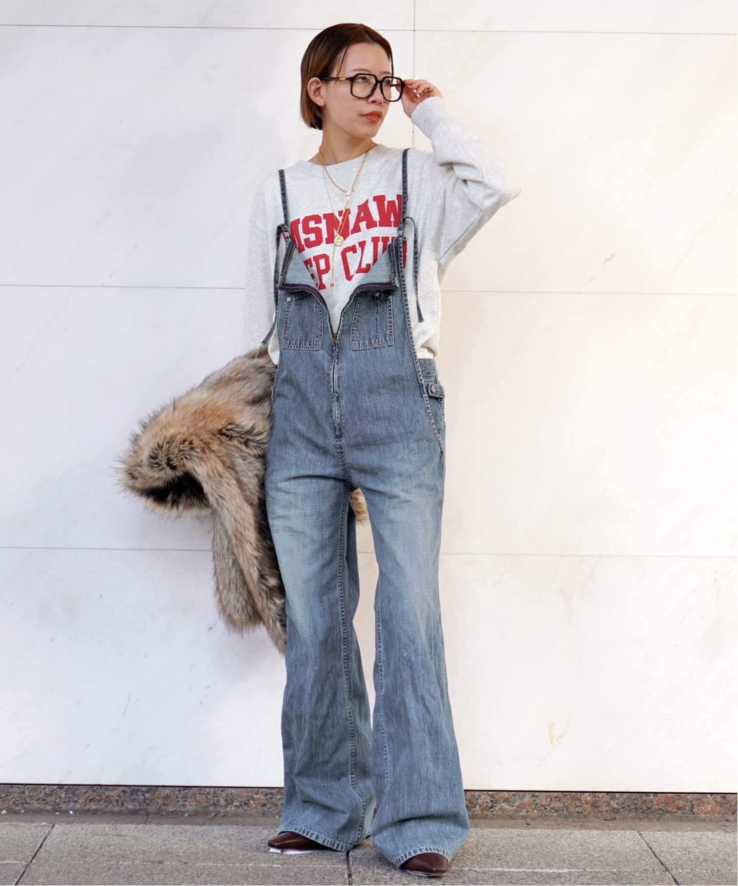 【JOHNBULL】フレンチサロペット Johnbull(ジョンブル/Ladies) フレンチサロペット ワンウォッシュ