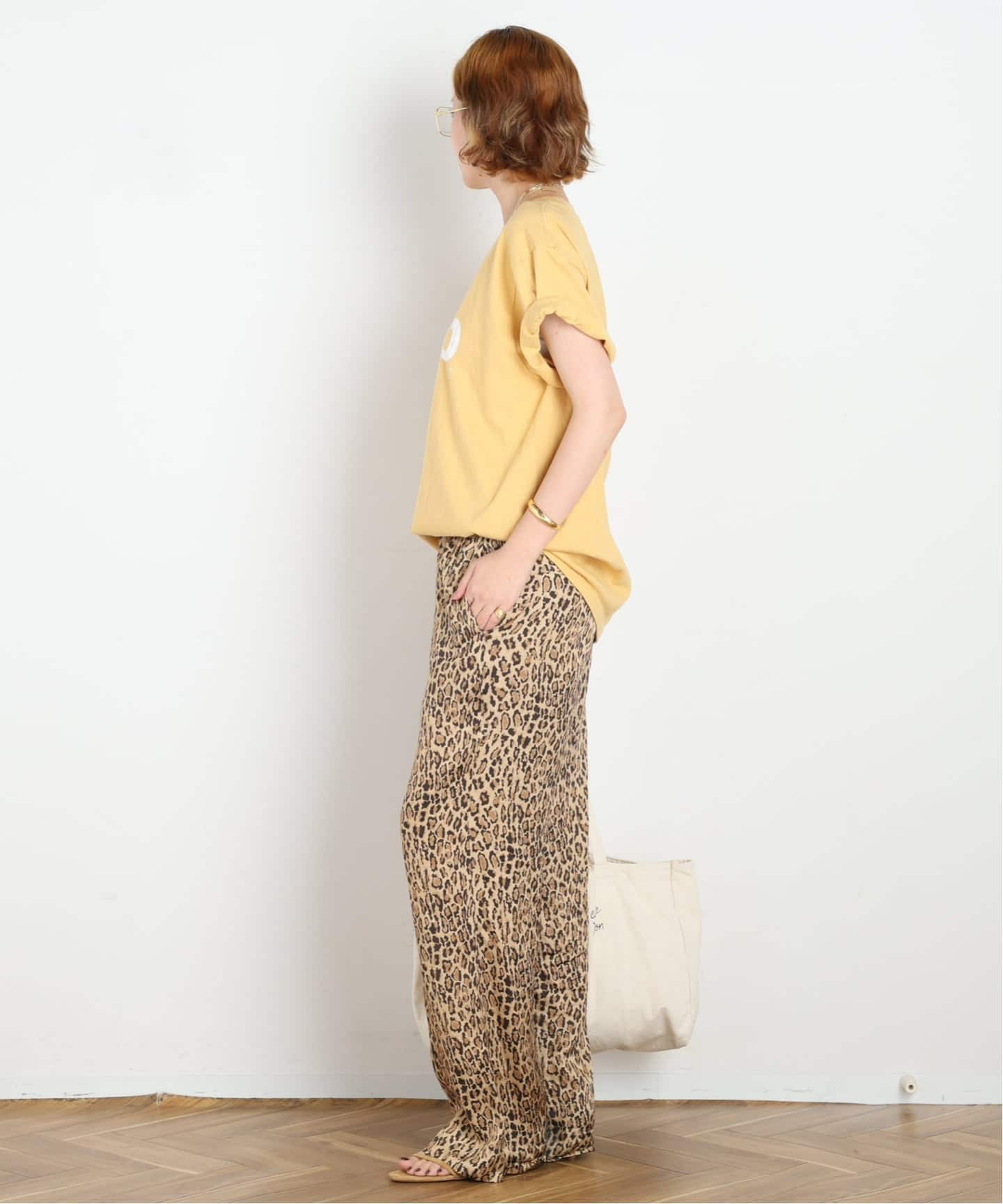 COUTURE D'ADAM/クチュールドアダム】Leopard Italian Print Pants