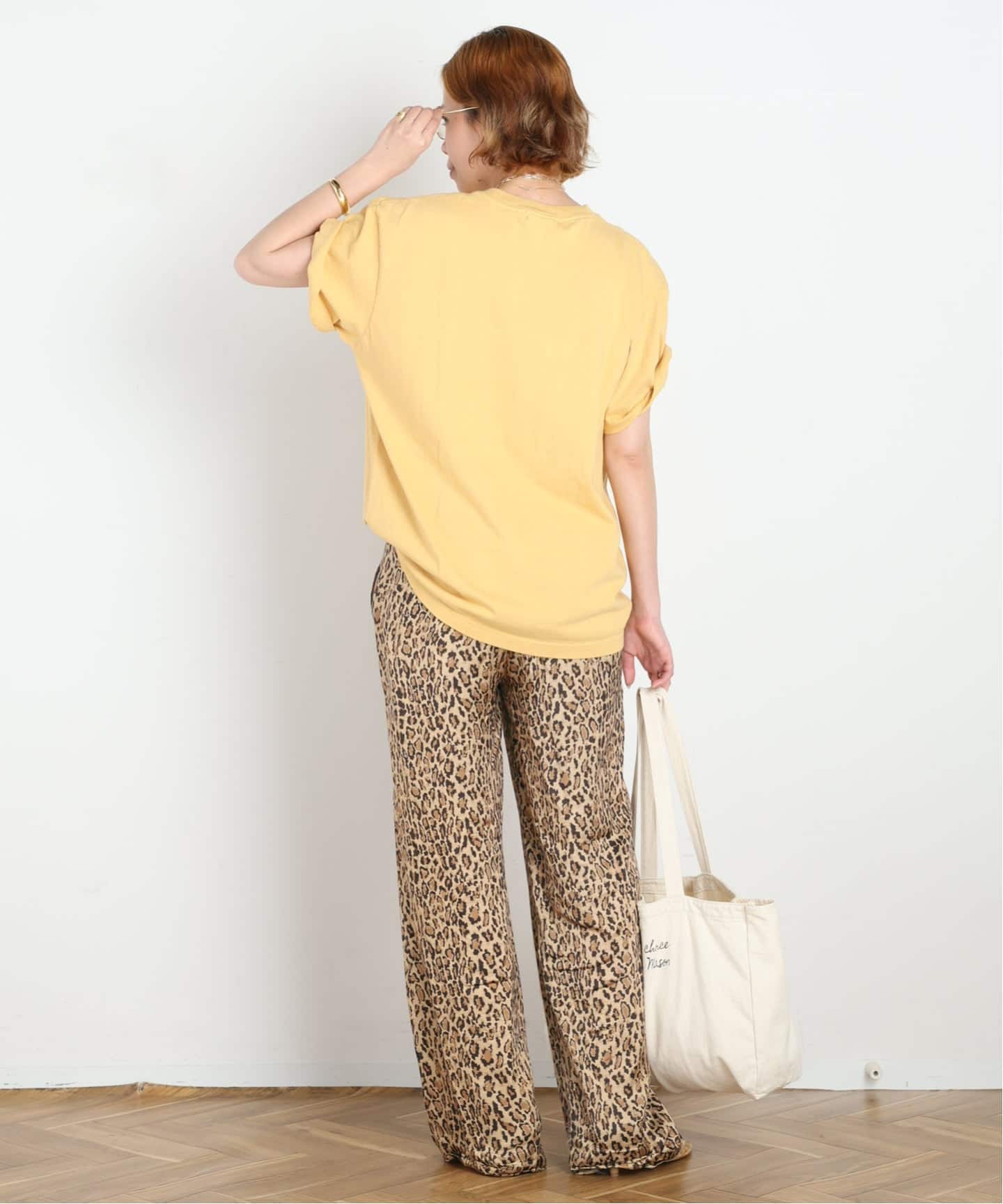 COUTURE D'ADAM/クチュールドアダム】Leopard Italian Print Pants