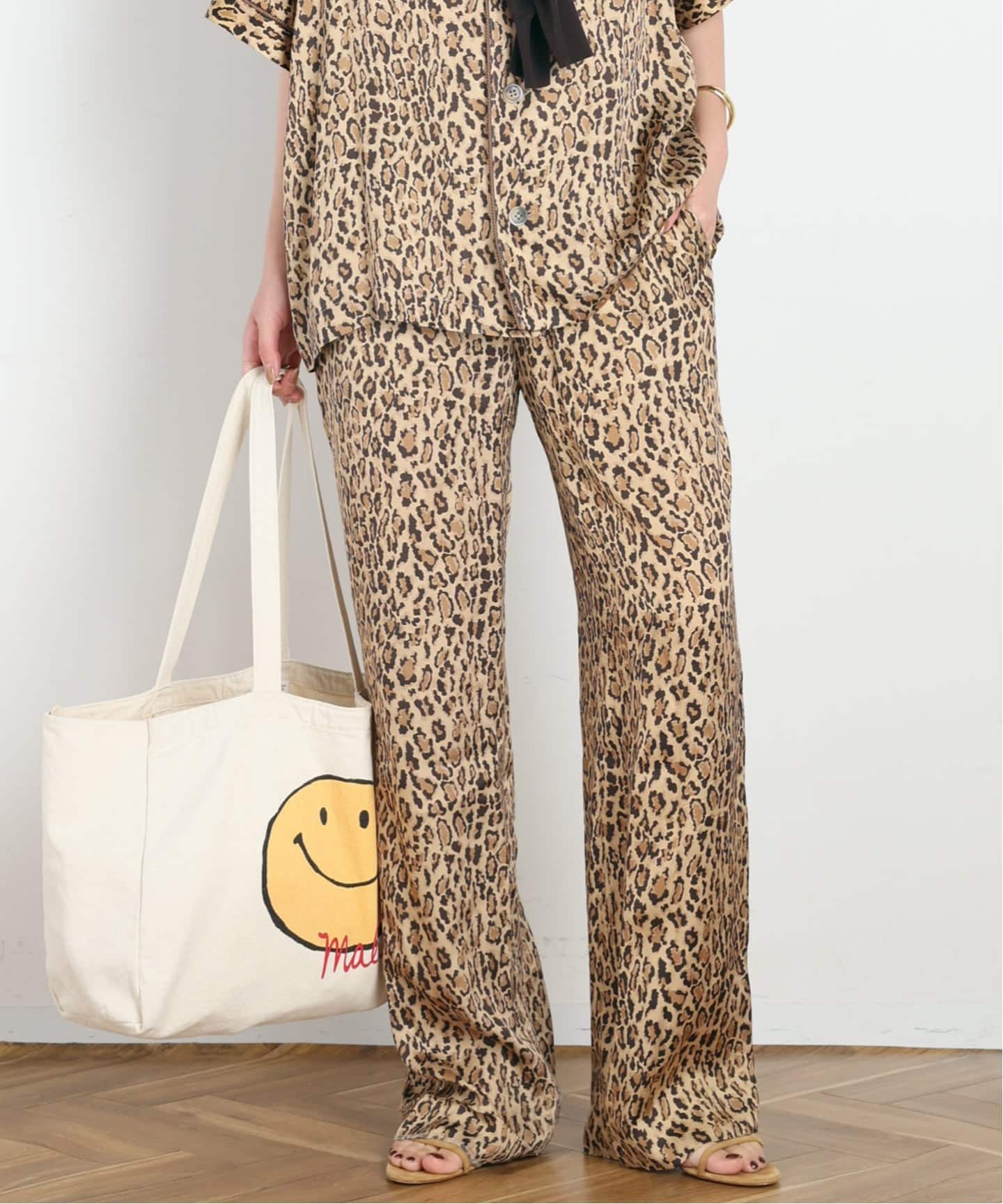 COUTURE D'ADAM/クチュールドアダム】Leopard Italian Print Pants