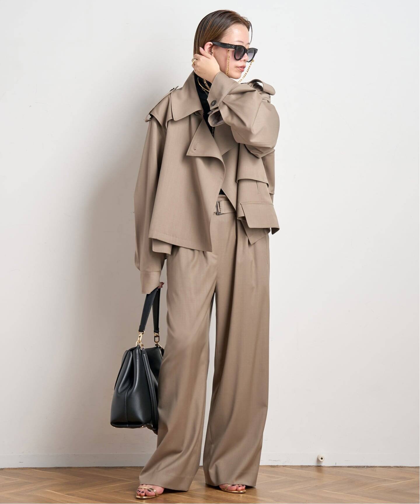 MINITZ/ミニッツ】別注 BELTED EASY PANTS（スラックス）｜AP STUDIO