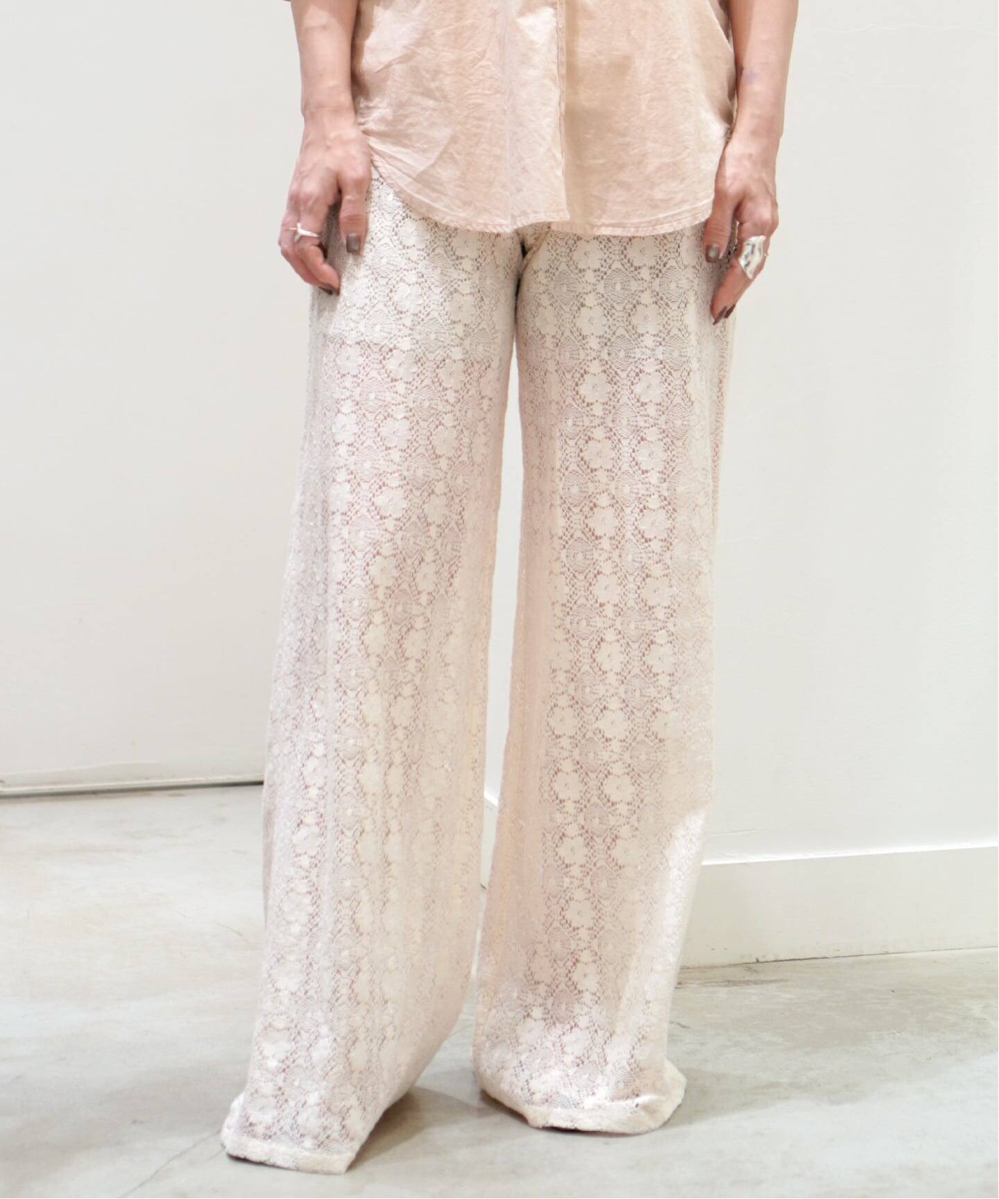 XIRENA/キセレナ】VINTAGE COTTON LACE PANTS（スラックス）｜AP