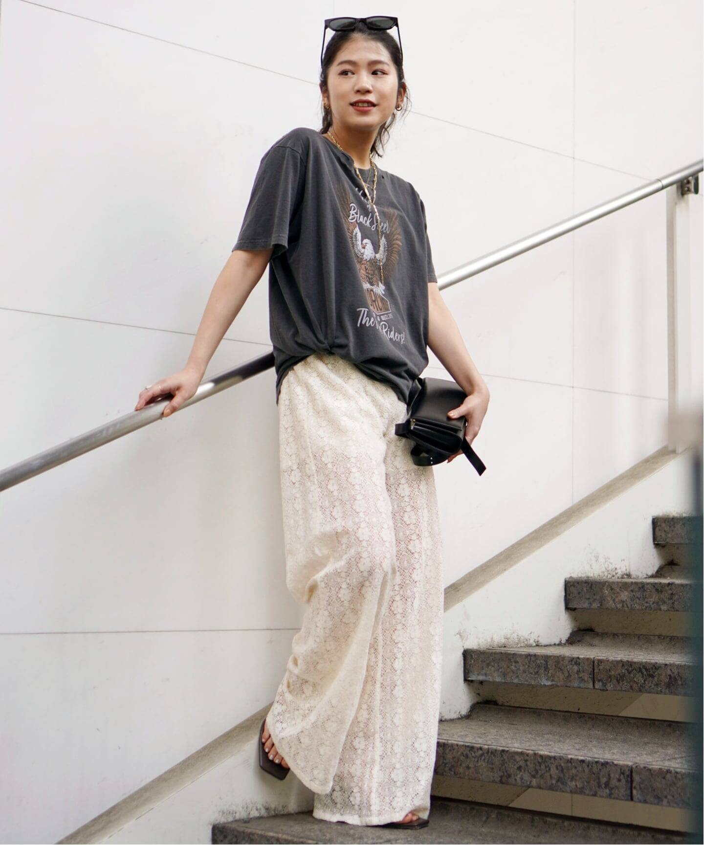 XIRENA/キセレナ】VINTAGE COTTON LACE PANTS（スラックス）｜AP