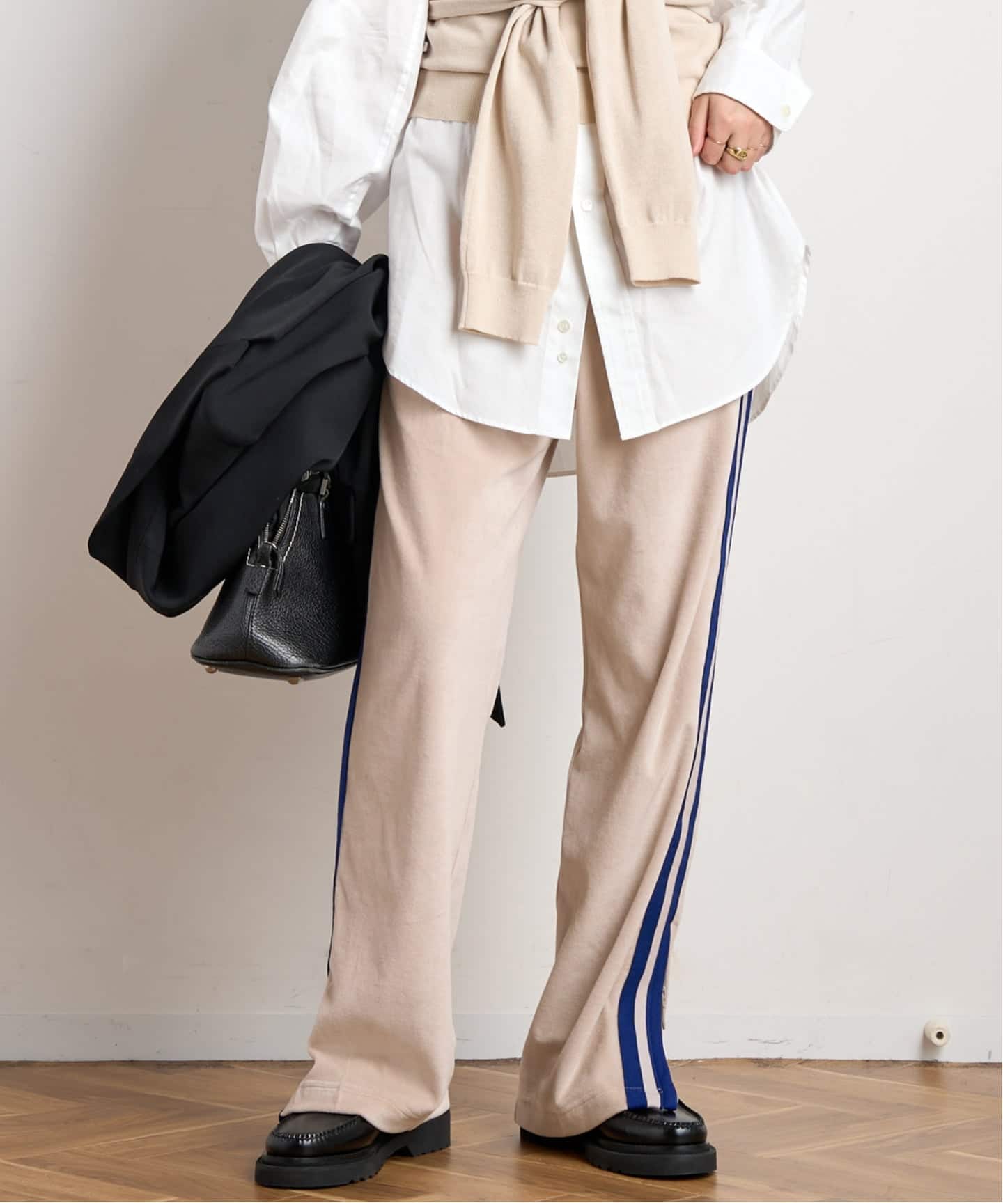 AMERICANA/アメリカーナ】別注side line velour Pants（ジャージ