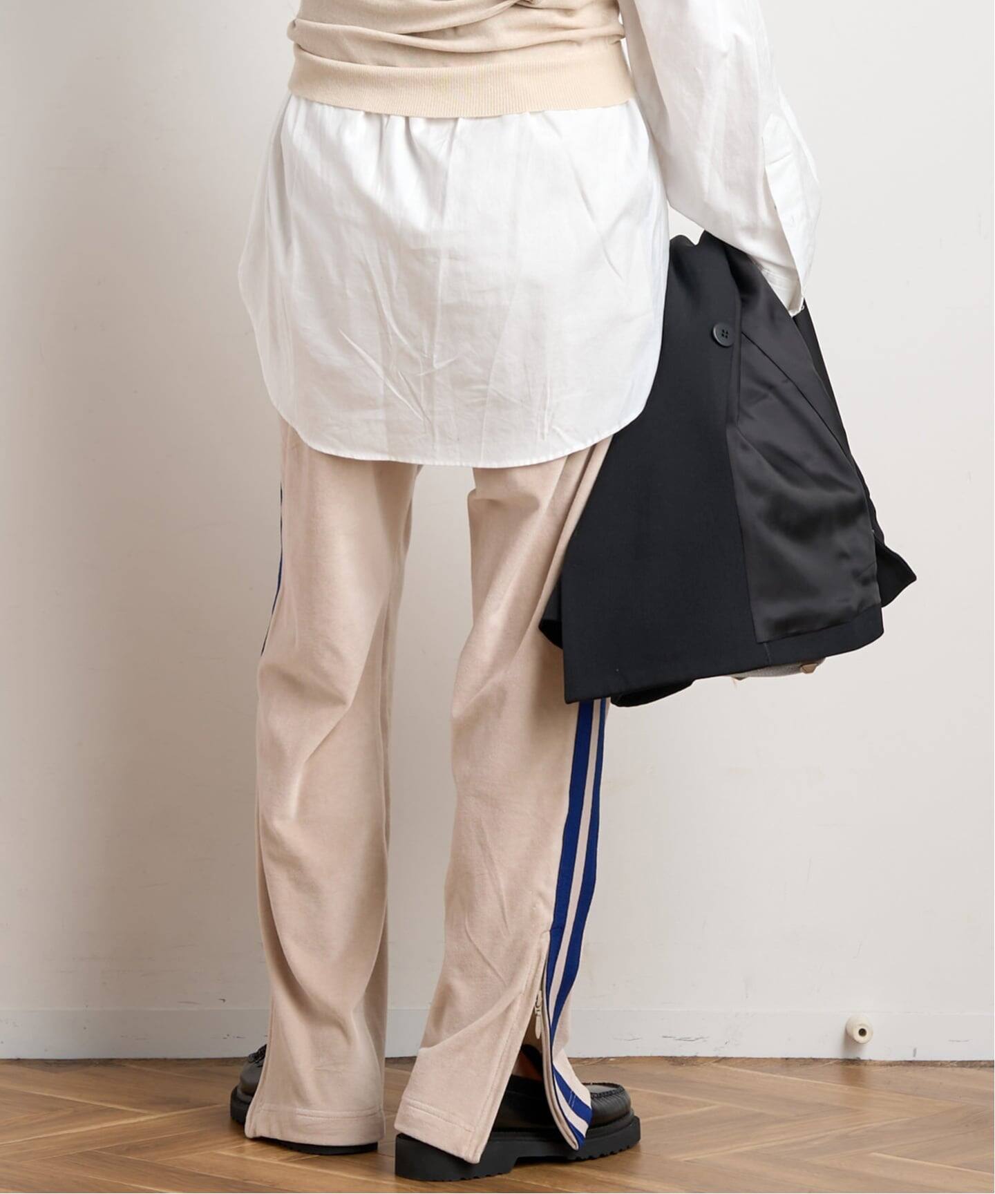 AMERICANA/アメリカーナ】別注side line velour Pants（ジャージ