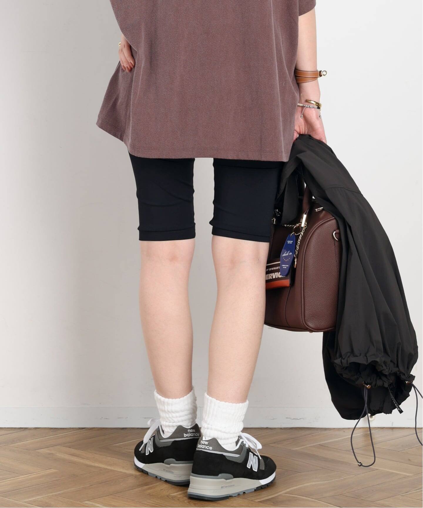 AMERICANA/アメリカーナ】別注EMBROIDERY BIKER SHORTS（ショート