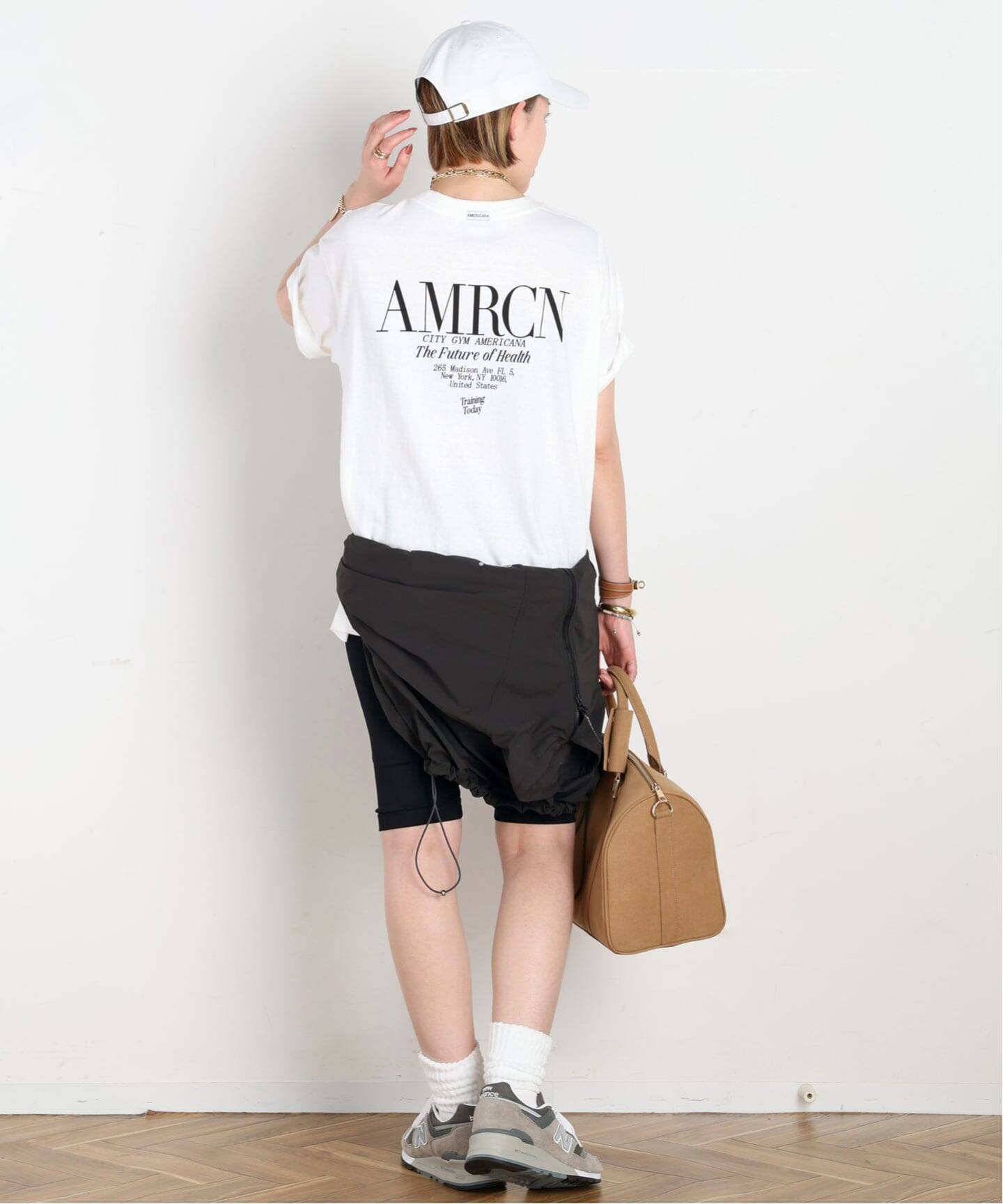 AMERICANA/アメリカーナ】別注EMBROIDERY BIKER SHORTS（ショート