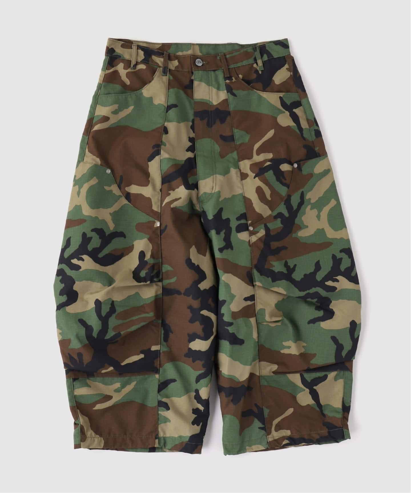 art COMMUNITY / アートコミュニティ Ripstop Camo Diptych Jort