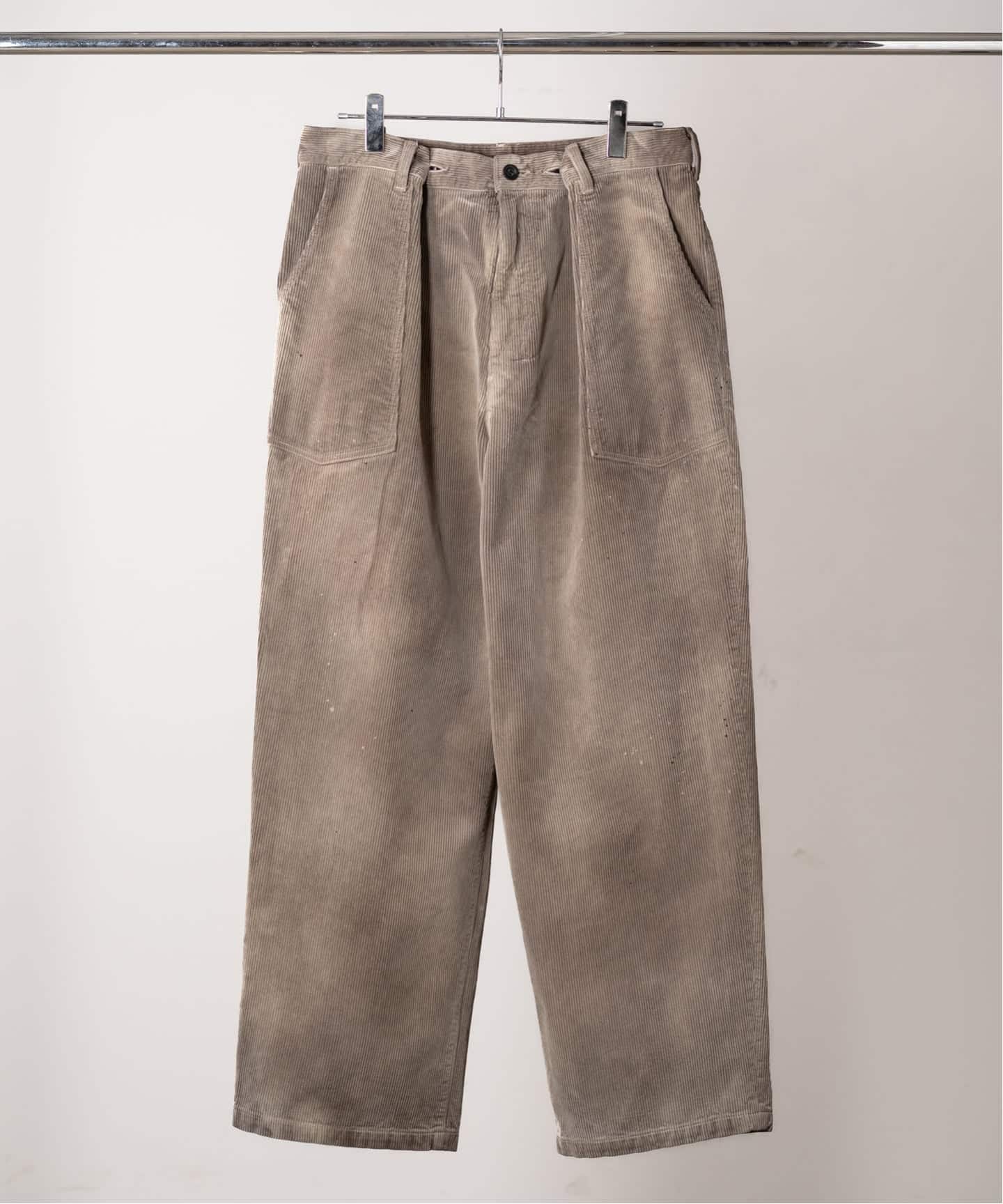 ぺ*ー様 ancellm コーデュロイ パンツ size1 ANCELLM / アンセルム AGING CORDUROY BAKER PANTS（スラックス