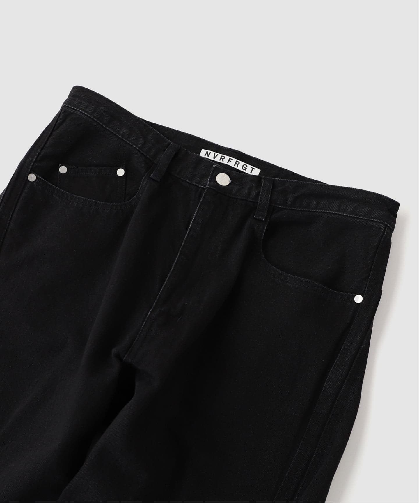 NVRFRGT / ネヴァーフォーゲット 3D TWISTED WIDE LEG JEANS F.BLAC