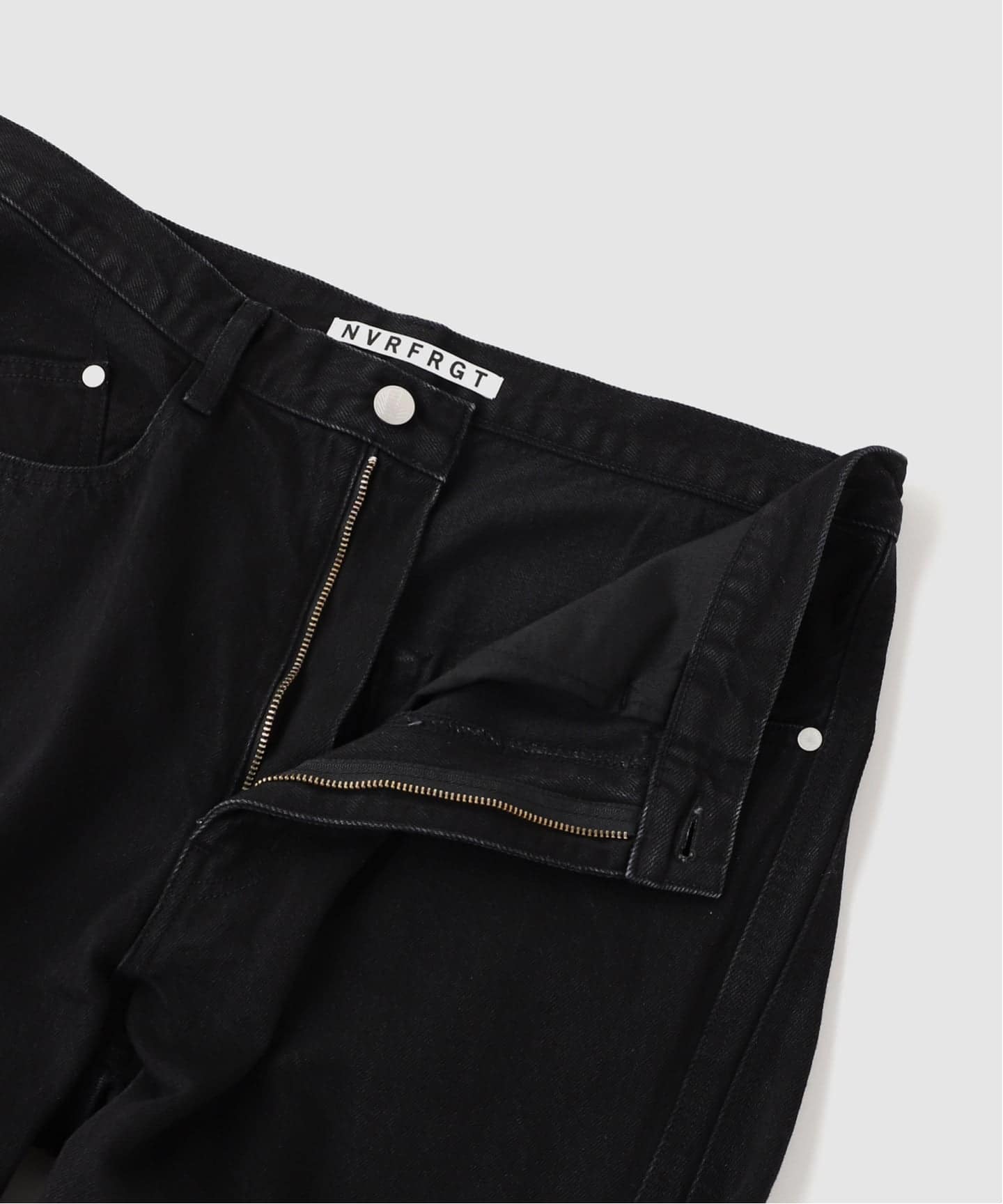 NVRFRGT / ネヴァーフォーゲット 3D TWISTED WIDE LEG JEANS F.BLAC